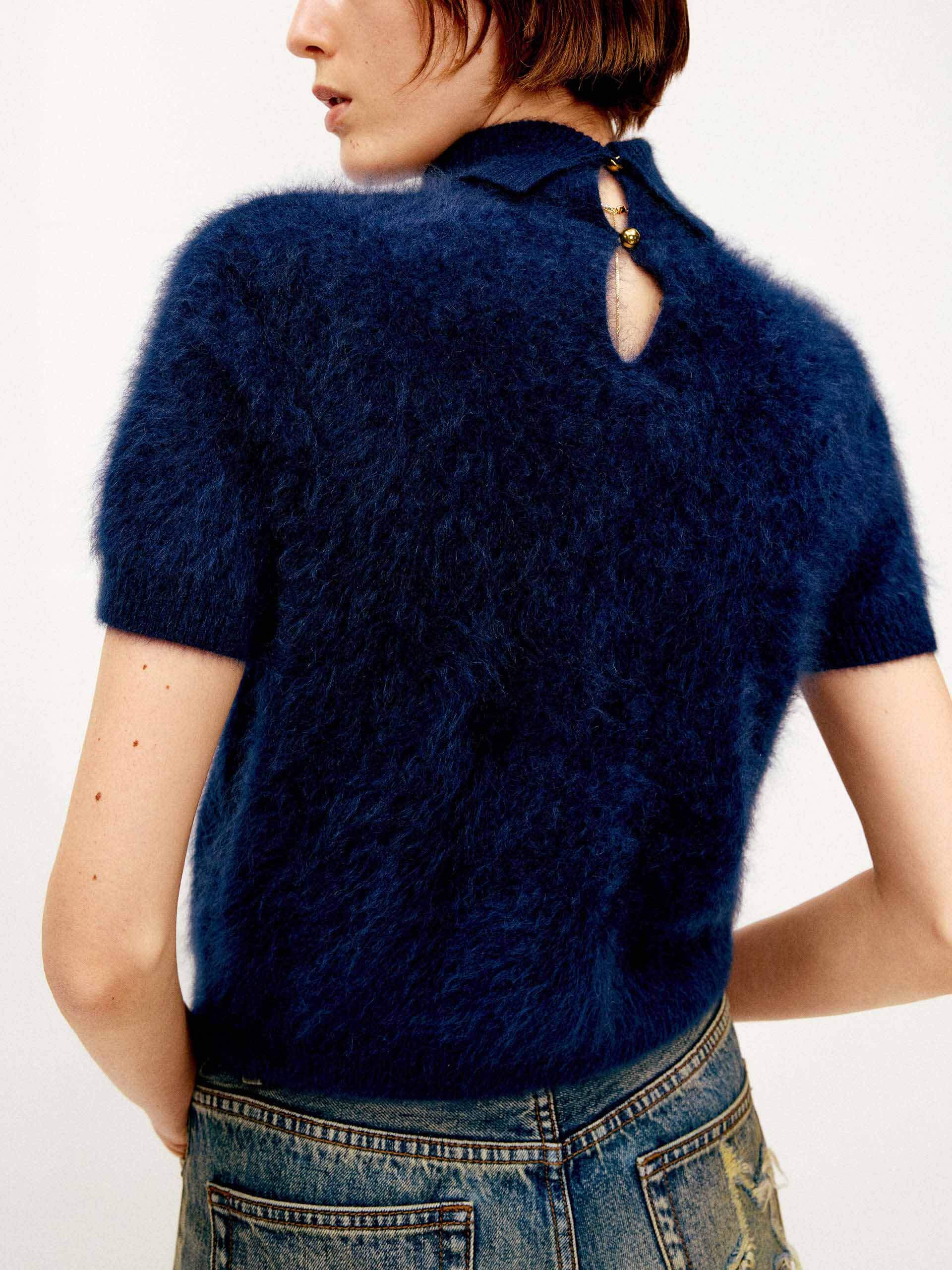 Turtleneck Cashmere Knitted Top - Image 8