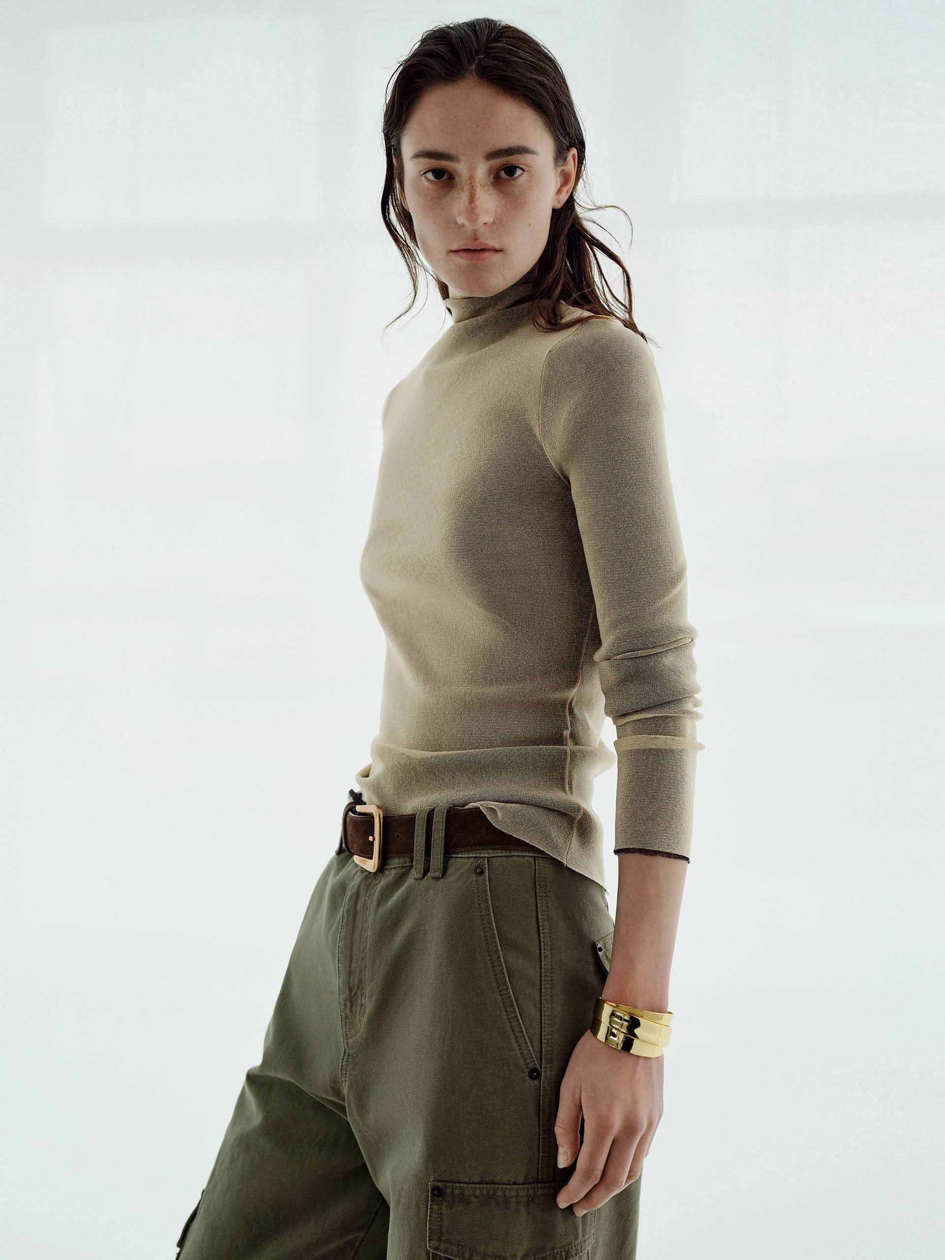 Turtleneck Long Sleeves Blouse - Image 7