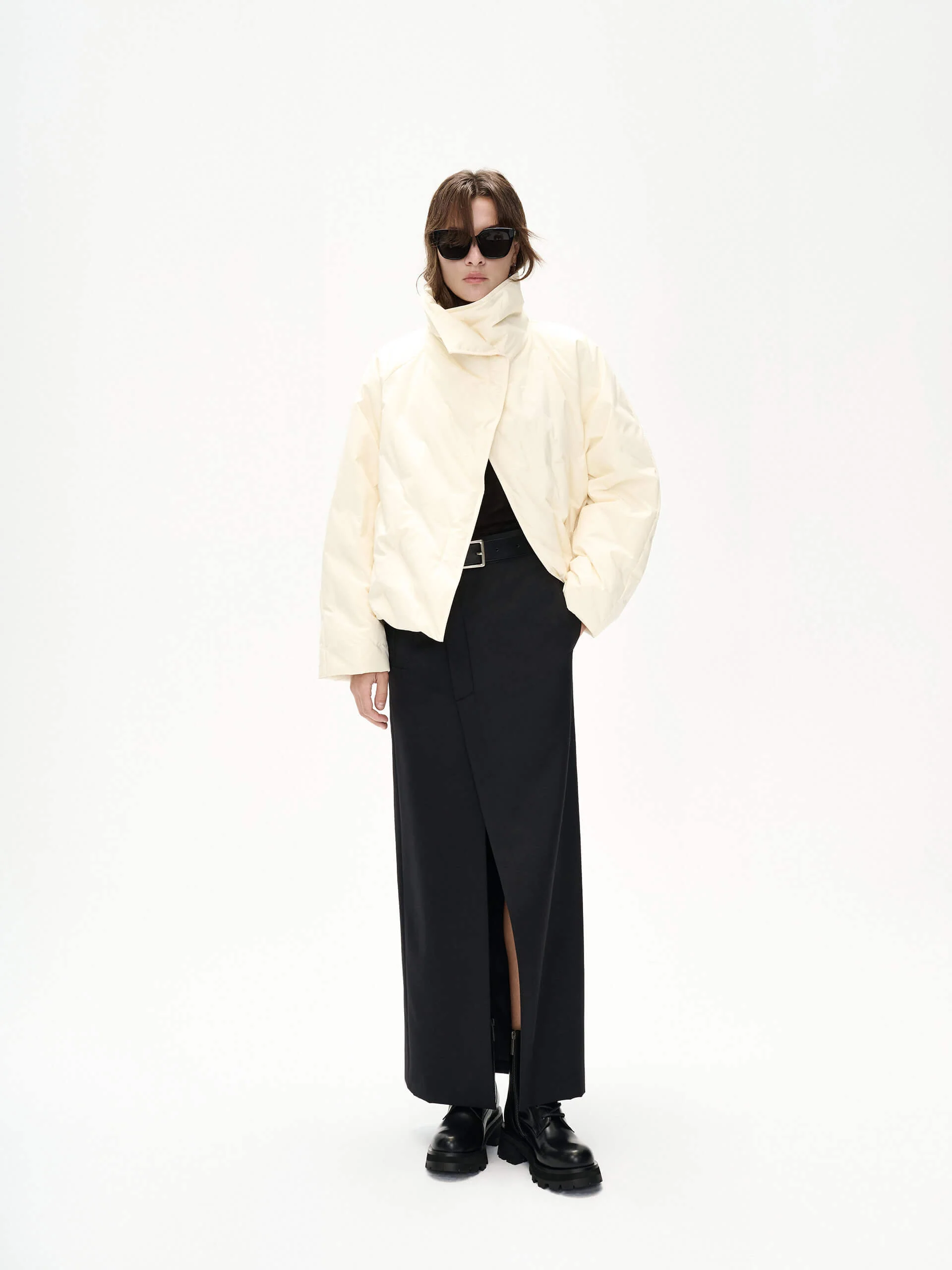 Turtleneck Quilted Down Jacket - Image 4