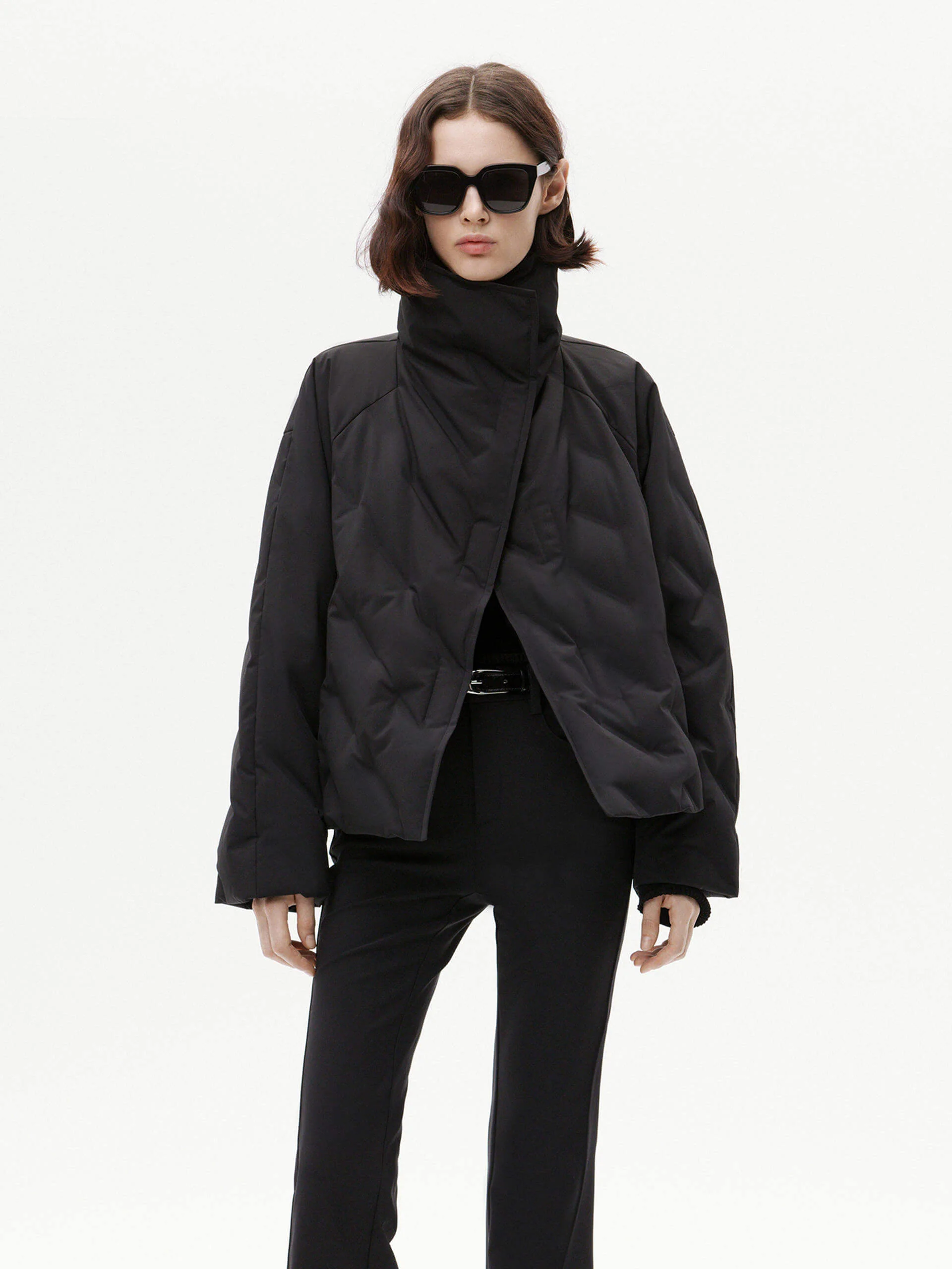 Turtleneck Quilted Down Jacket - Image 7