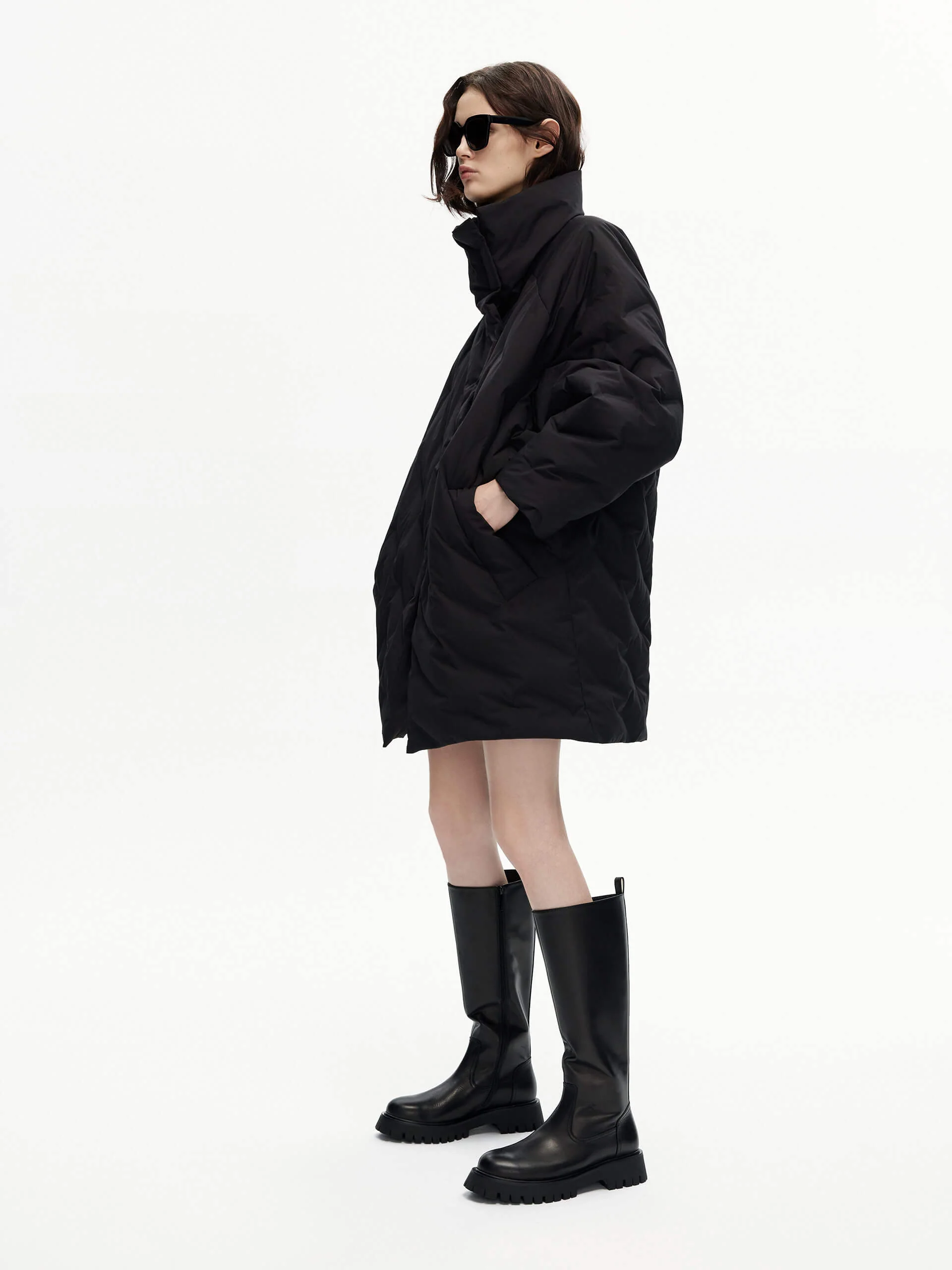 Turtleneck Shell Down Jacket - Image 12