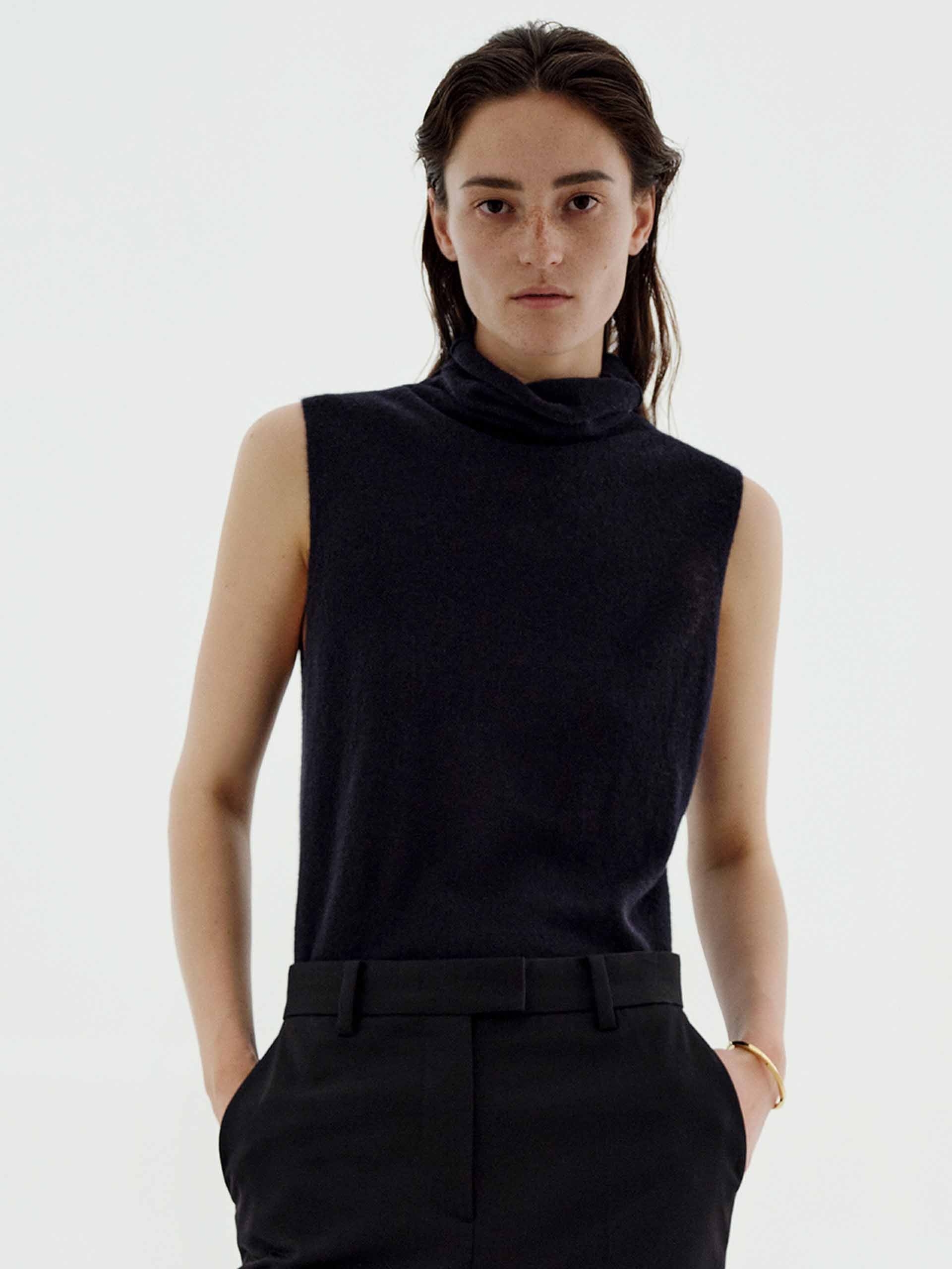 Turtleneck Sleeveless Sweater - Image 8