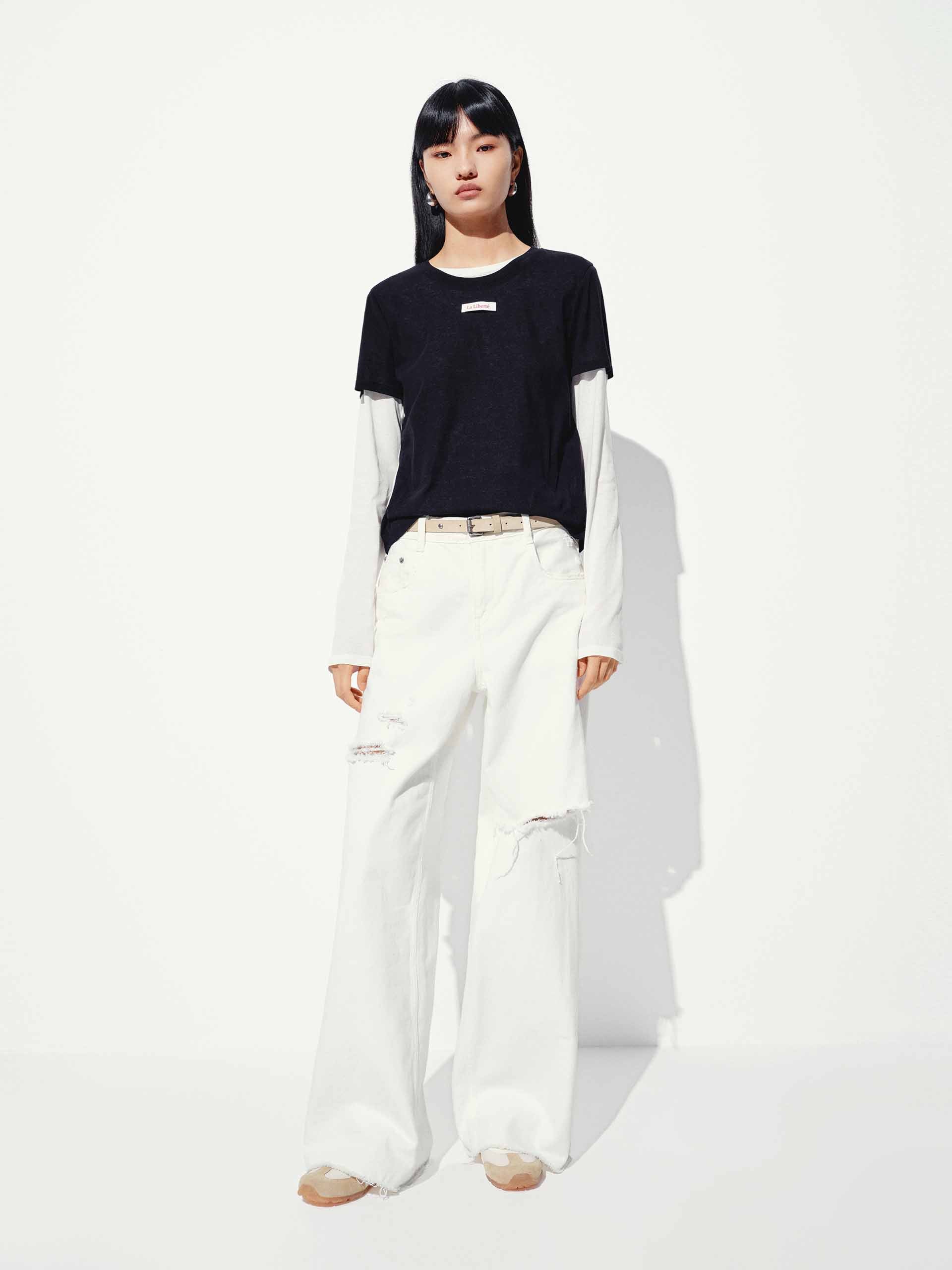 Two Piece Cotton T-shirt - Image 9