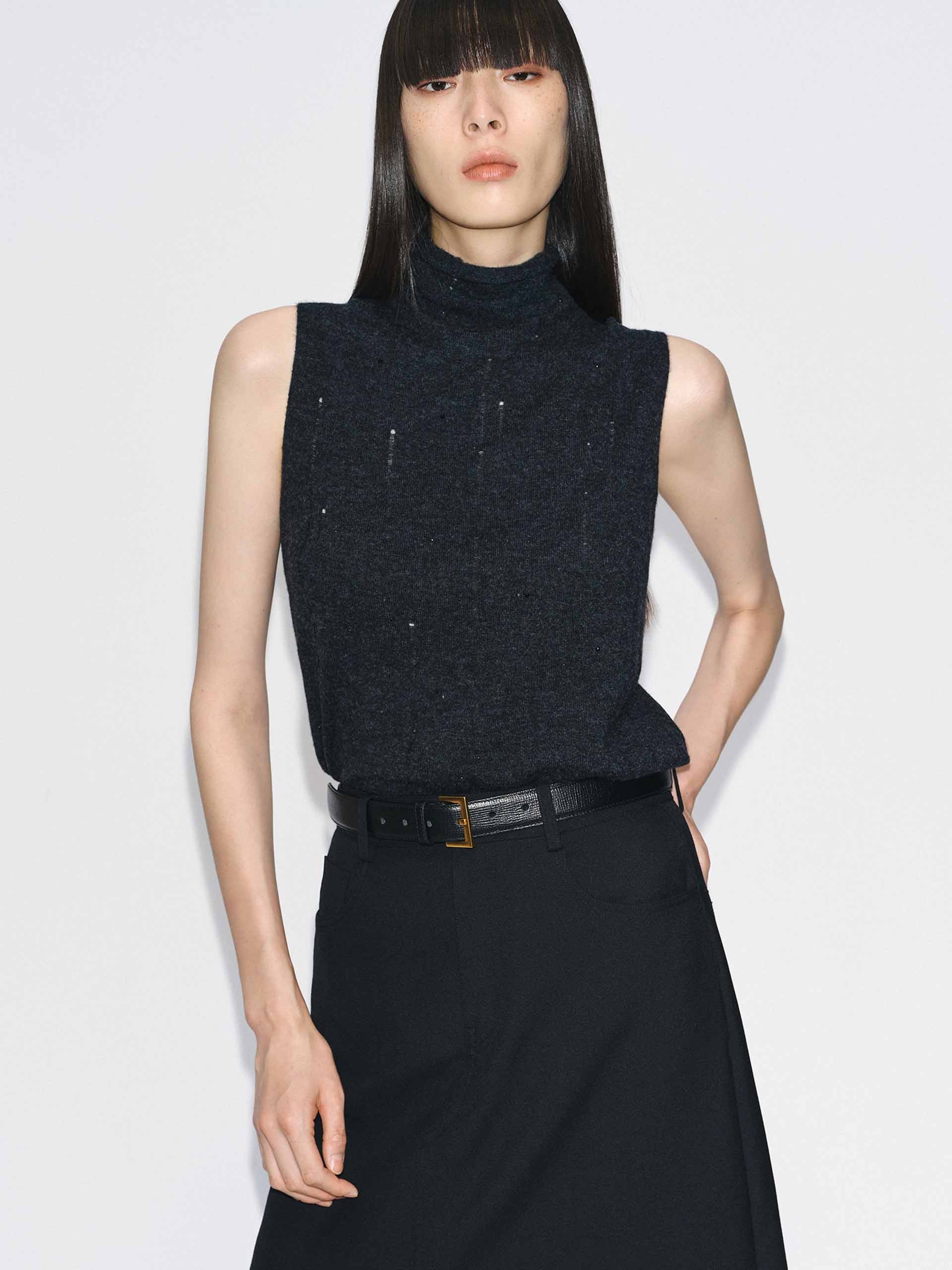 Two Piece Rhinestone Cardigan - Image 7