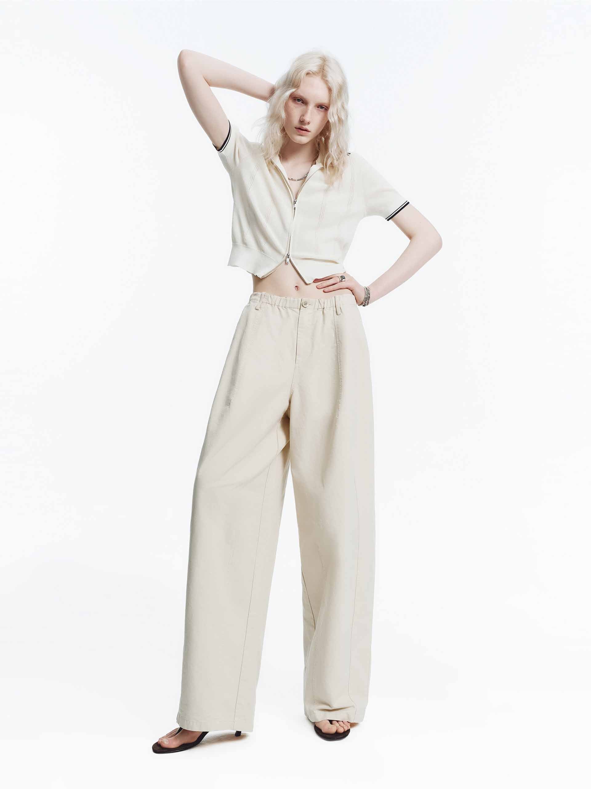 Two Way Zip Crop Cardigan - Image 10