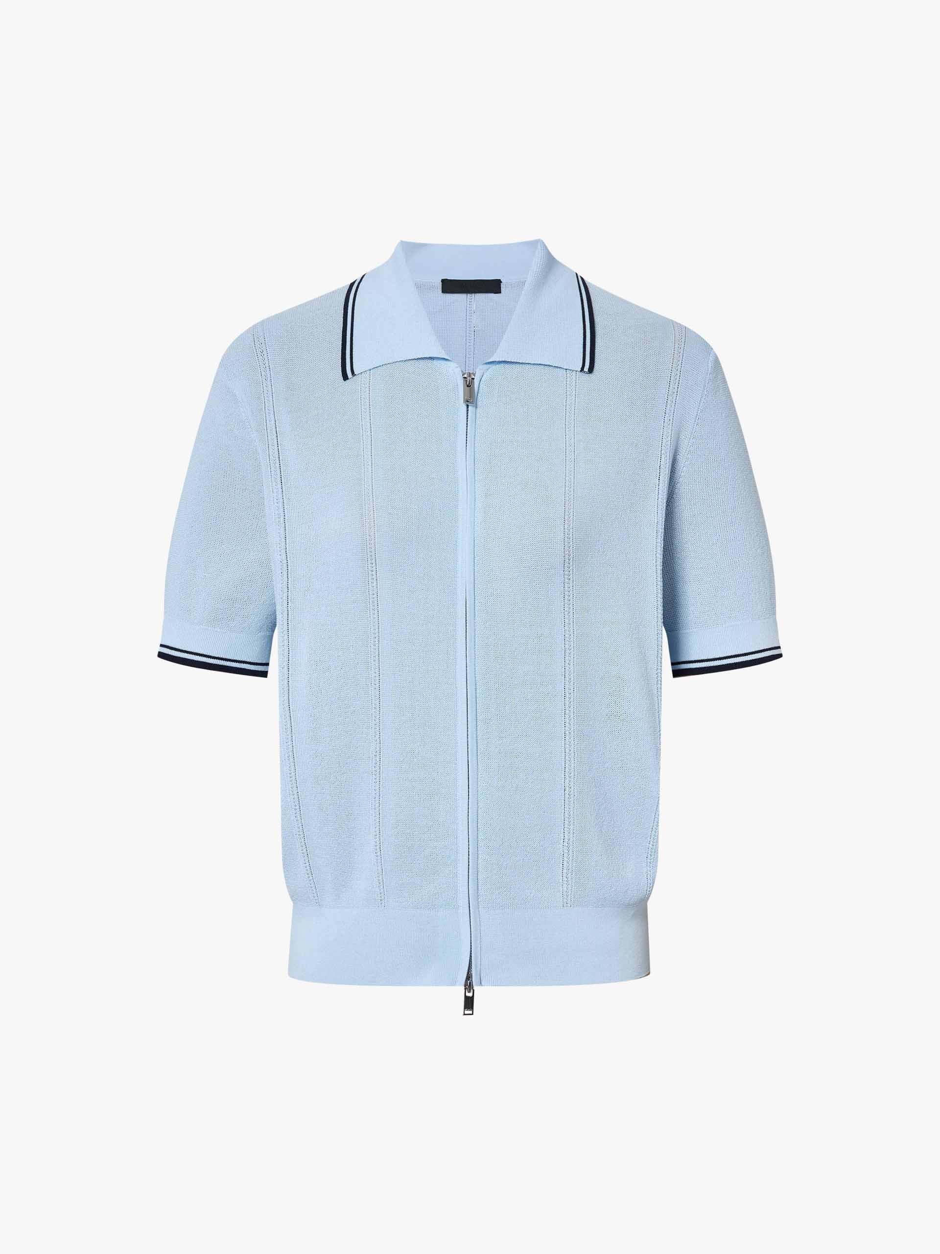 Two Way Zip Crop Cardigan - Image 5