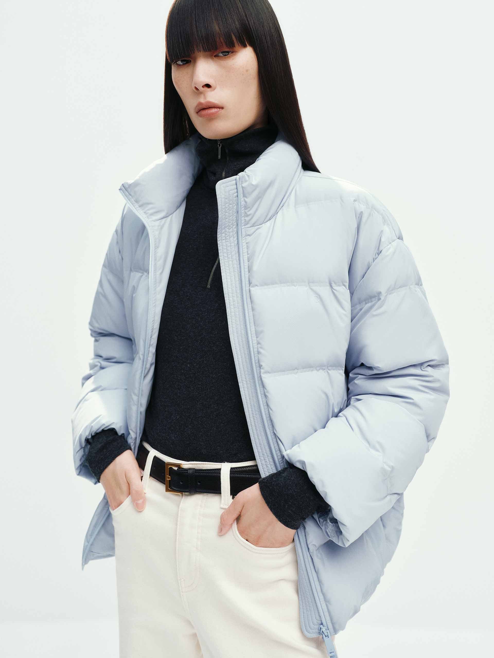 Two-way Zipper Down Jacket - Image 9