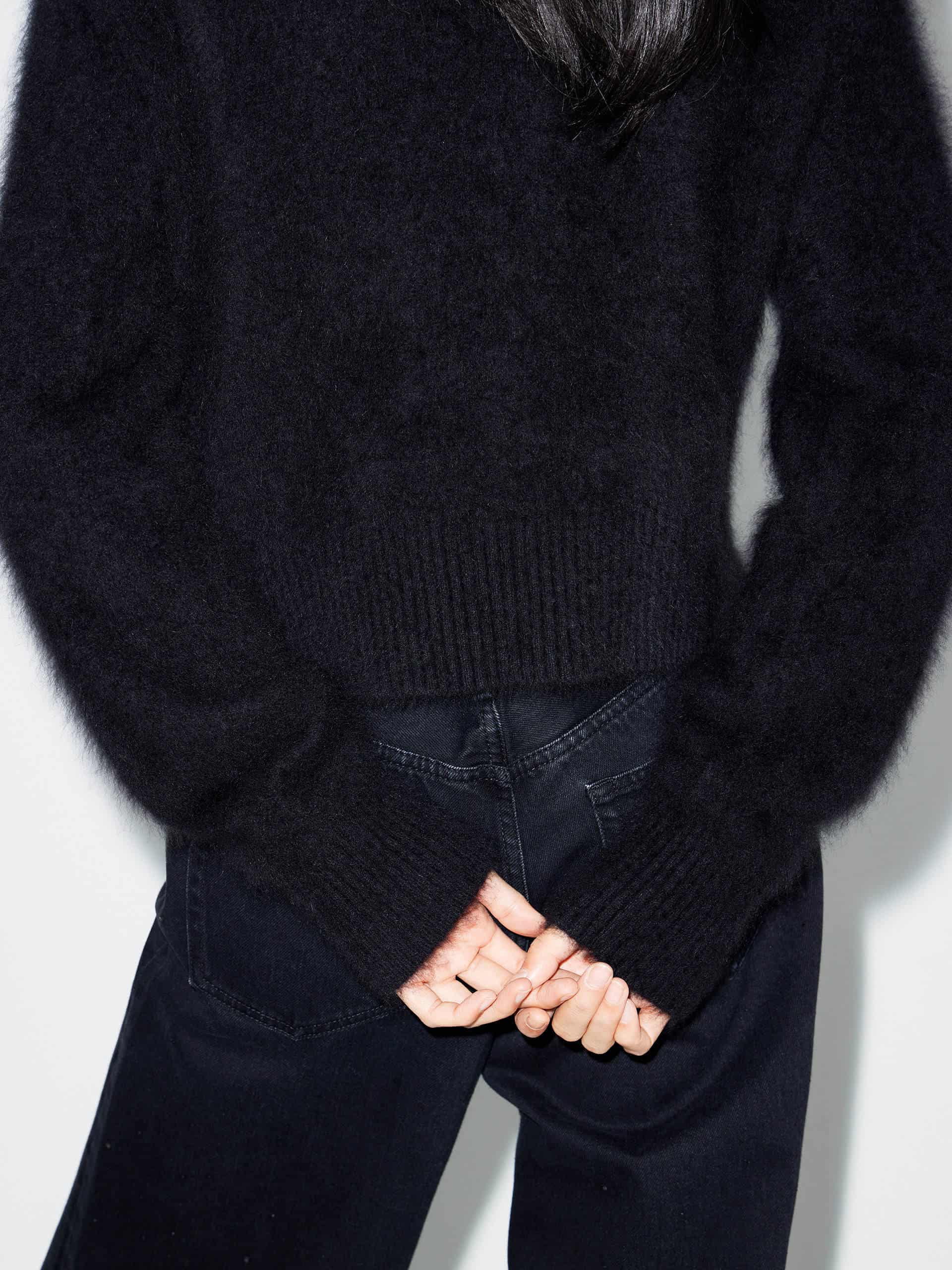Two-way Zipper Fuzzy Cardigan - Image 6