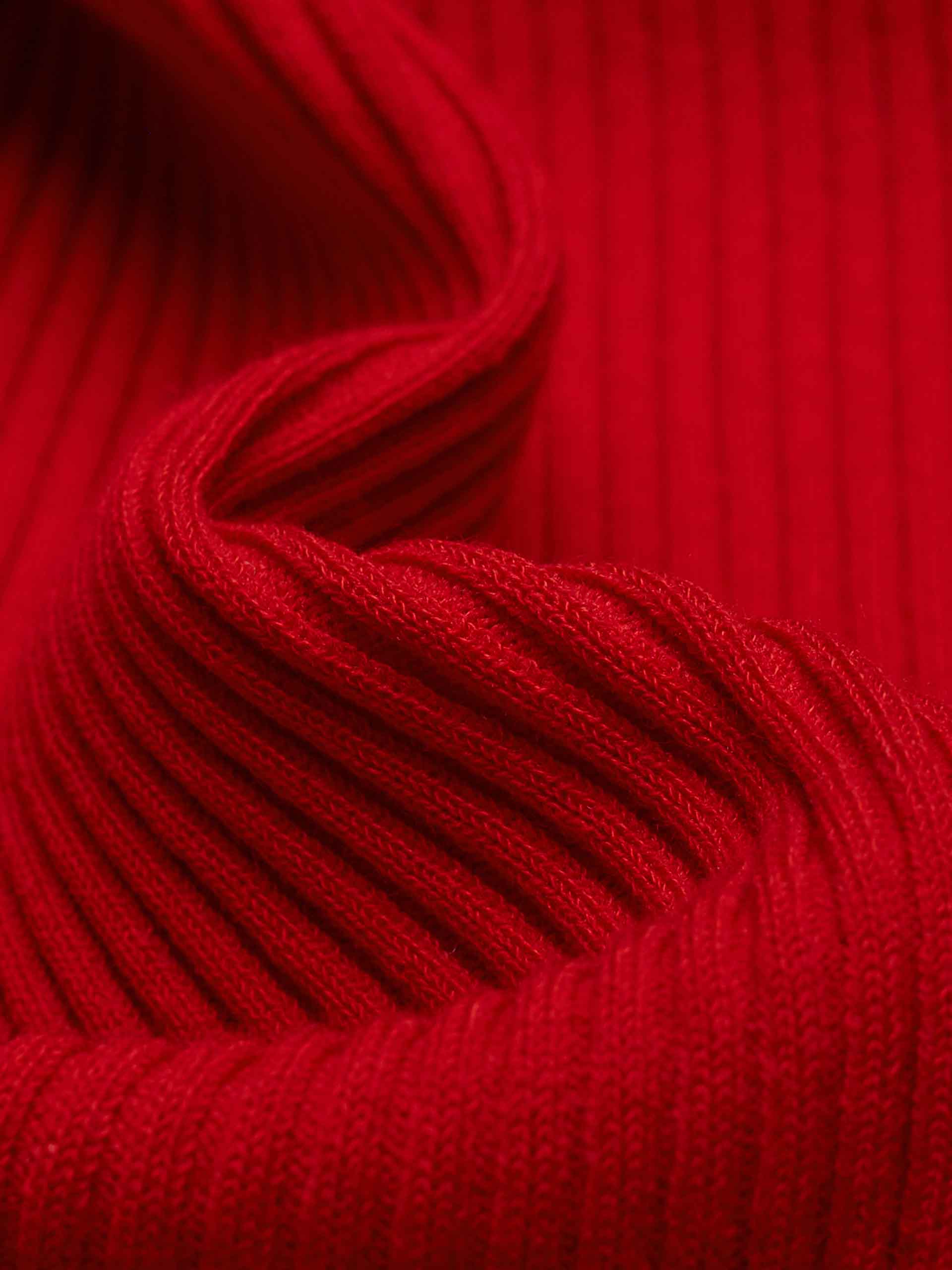 U-neck Cotton Blend Top - Image 11