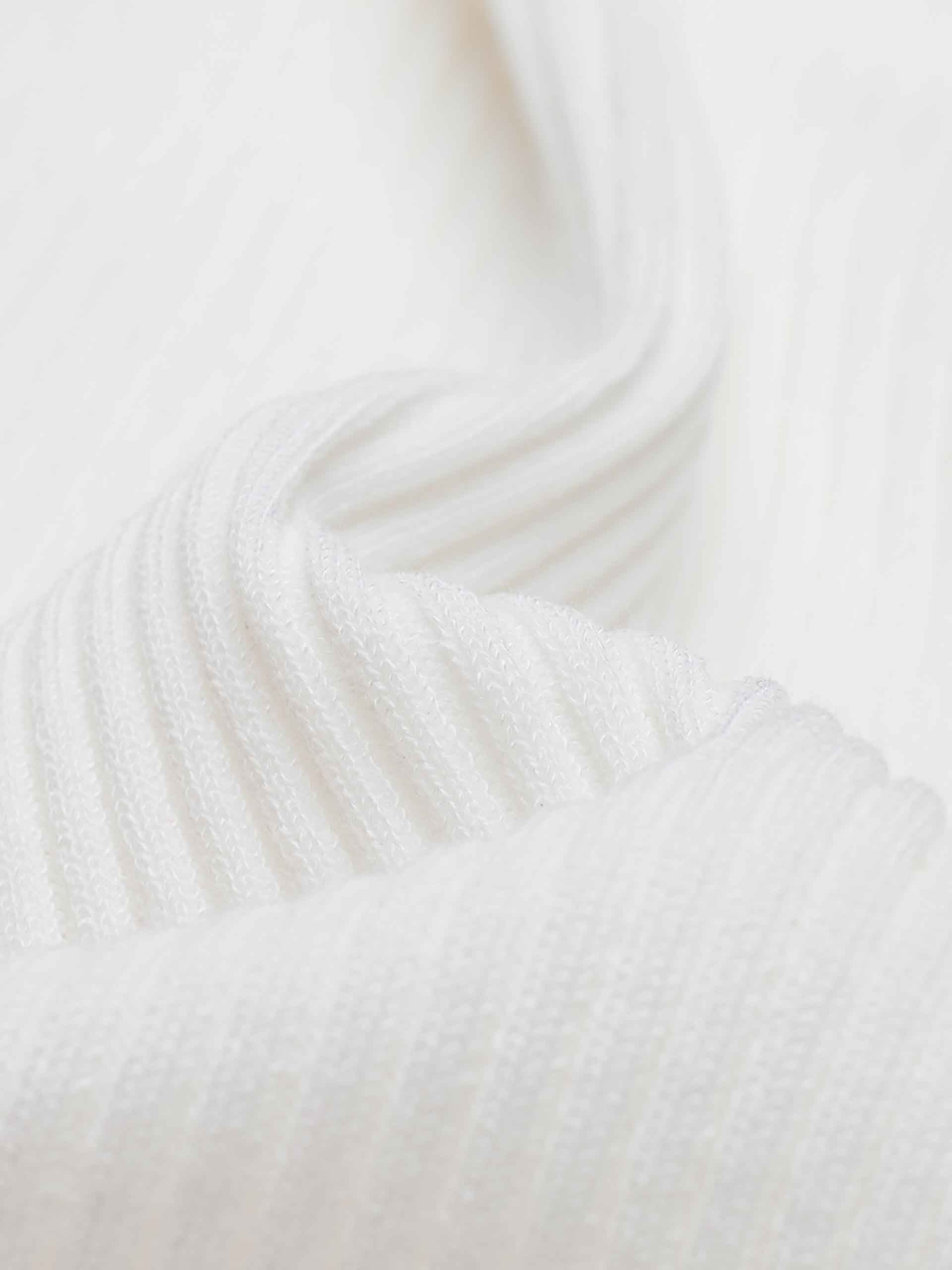 U-neck Cotton Blend Top - Image 4