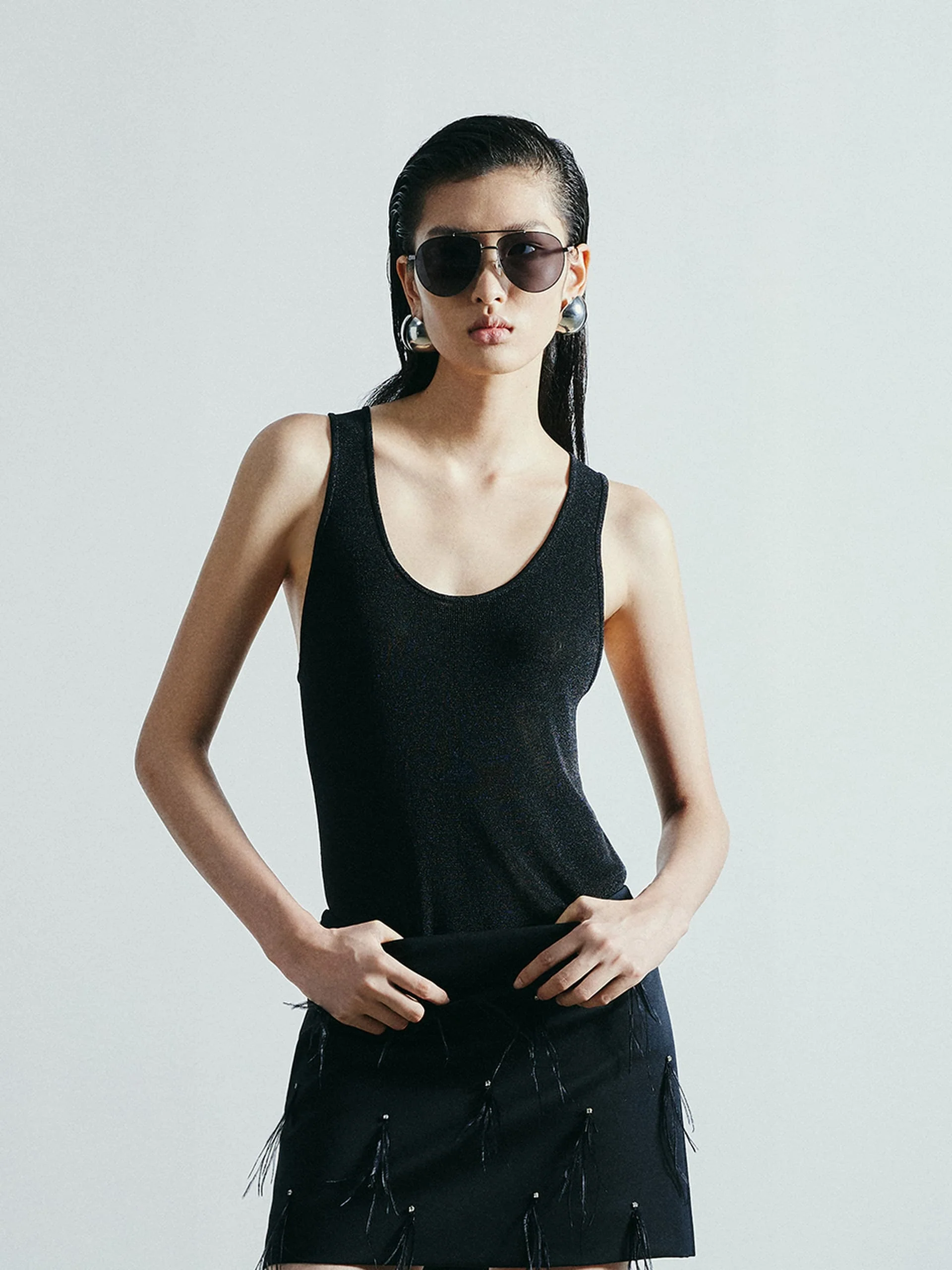 U-neck Knitted Tank