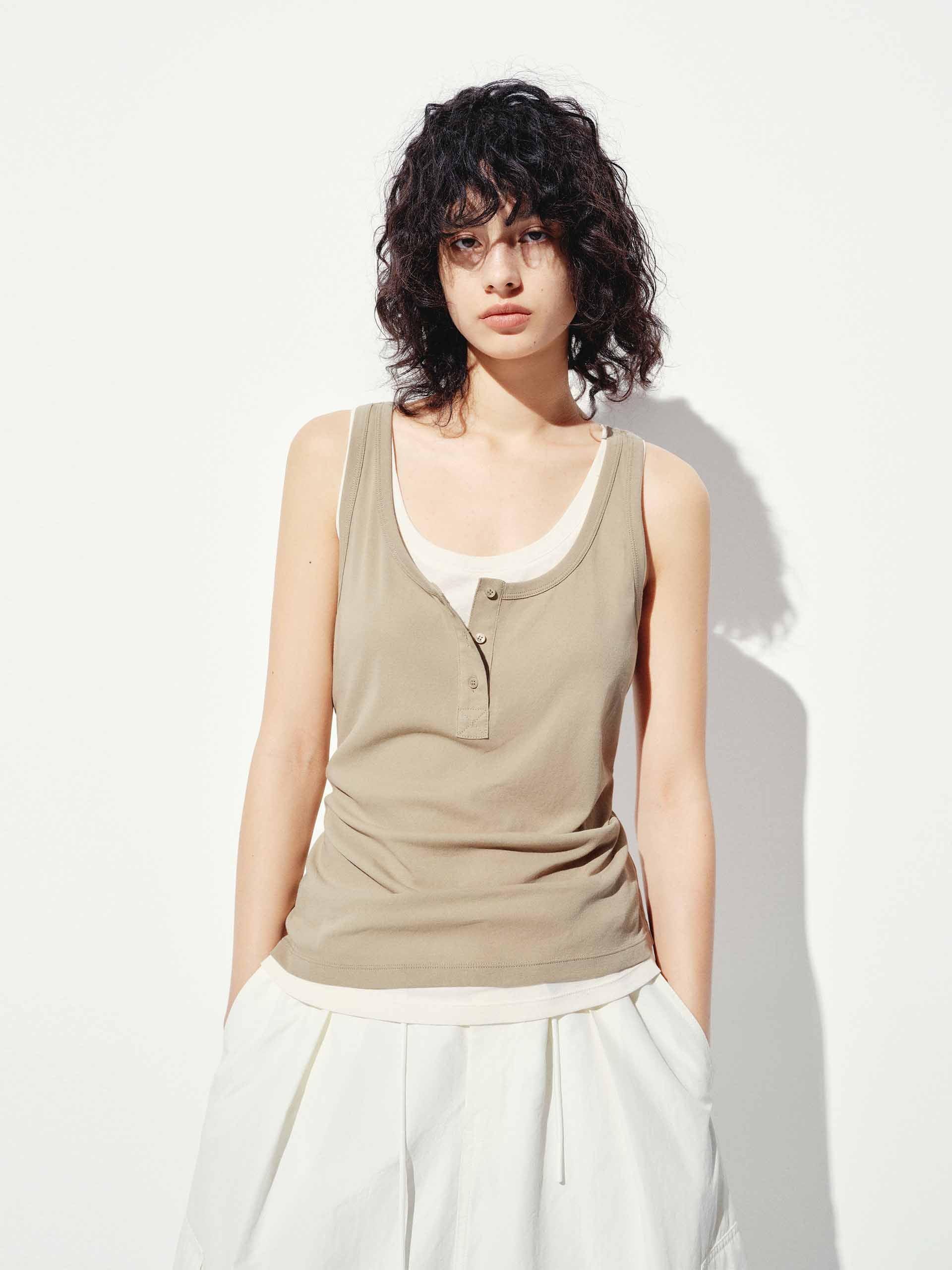 U-neck Layered Tank Top