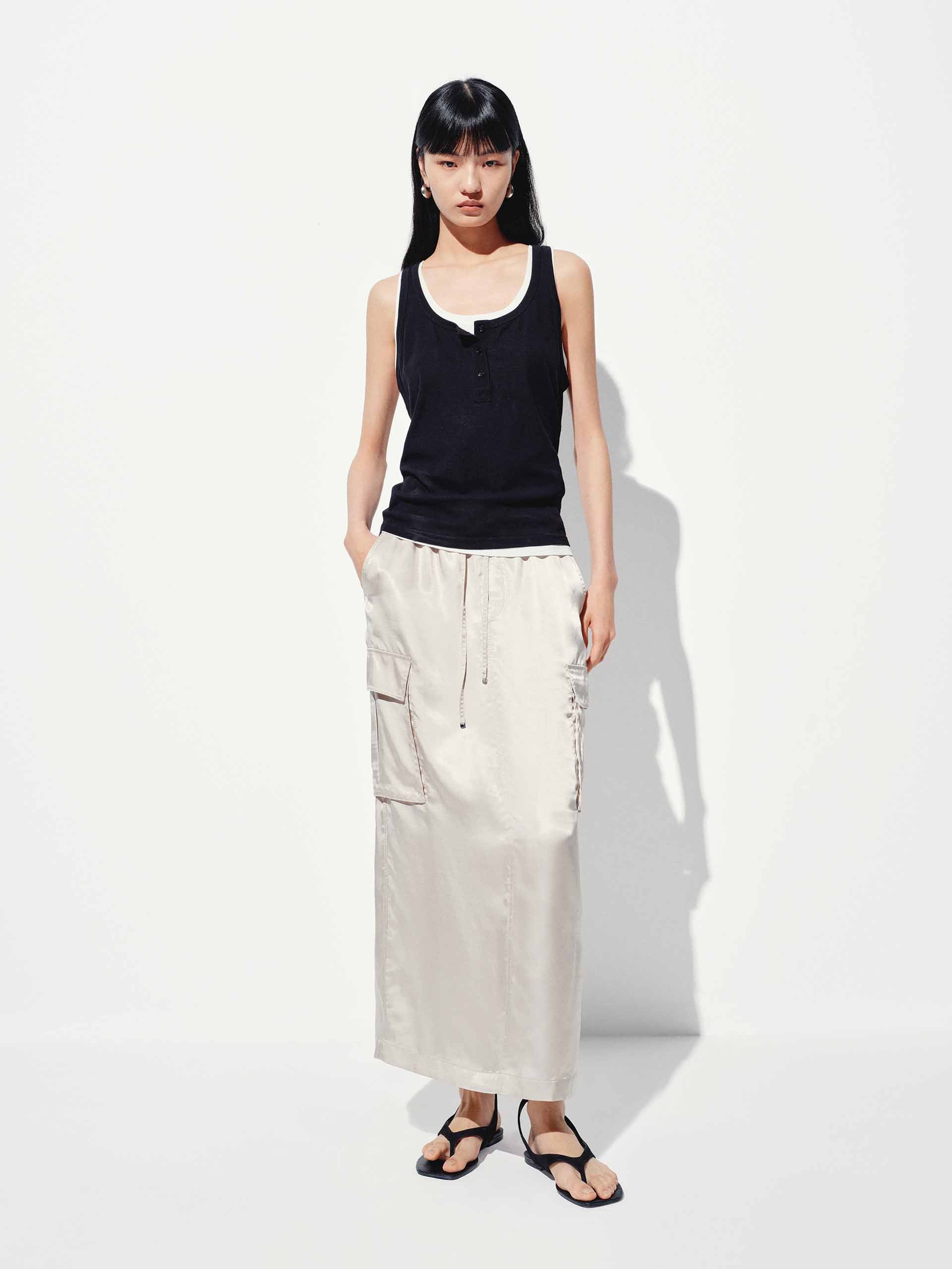 U-neck Layered Tank Top - Image 9