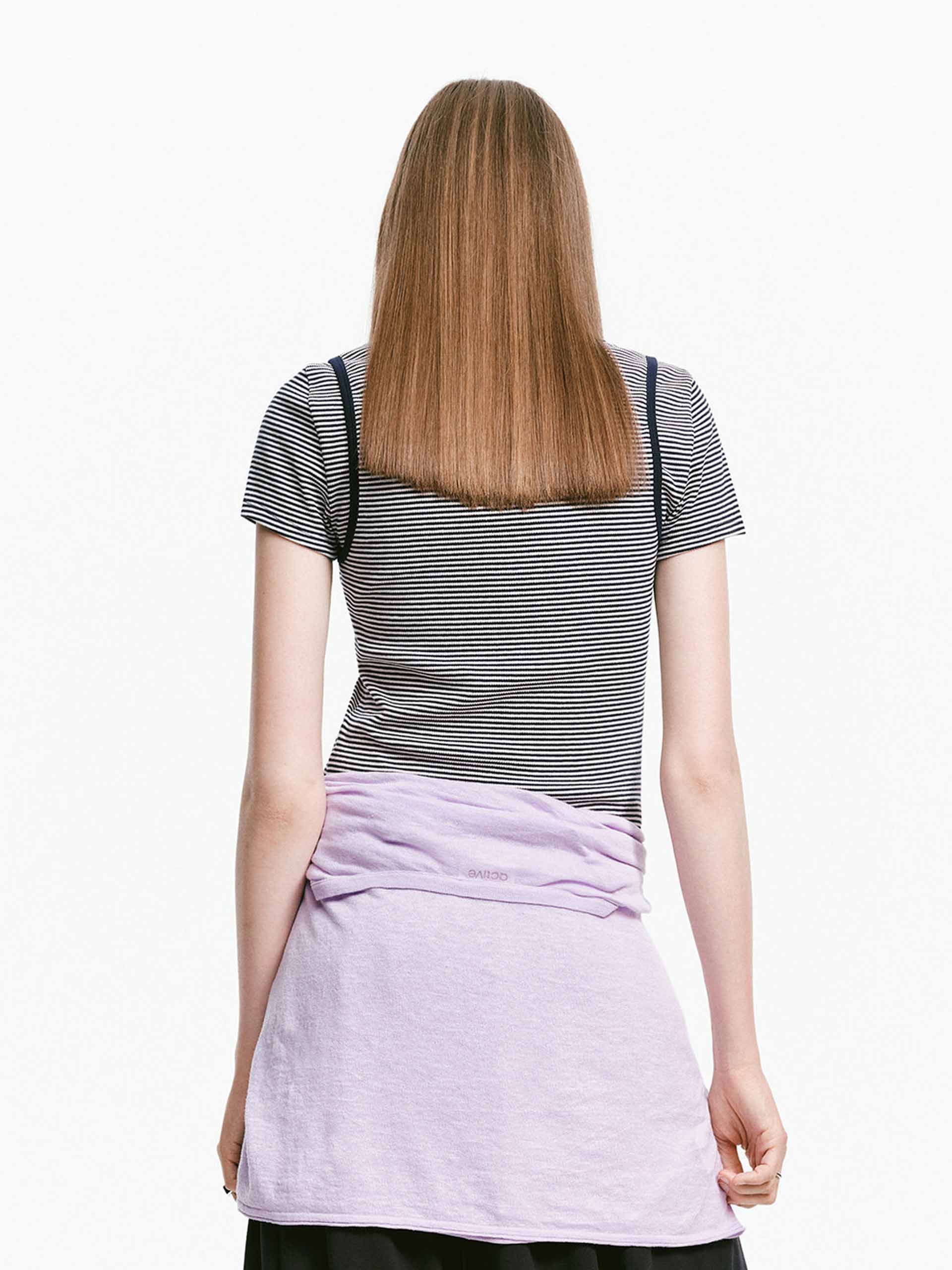 U-neck Striped Tank Top - Image 11
