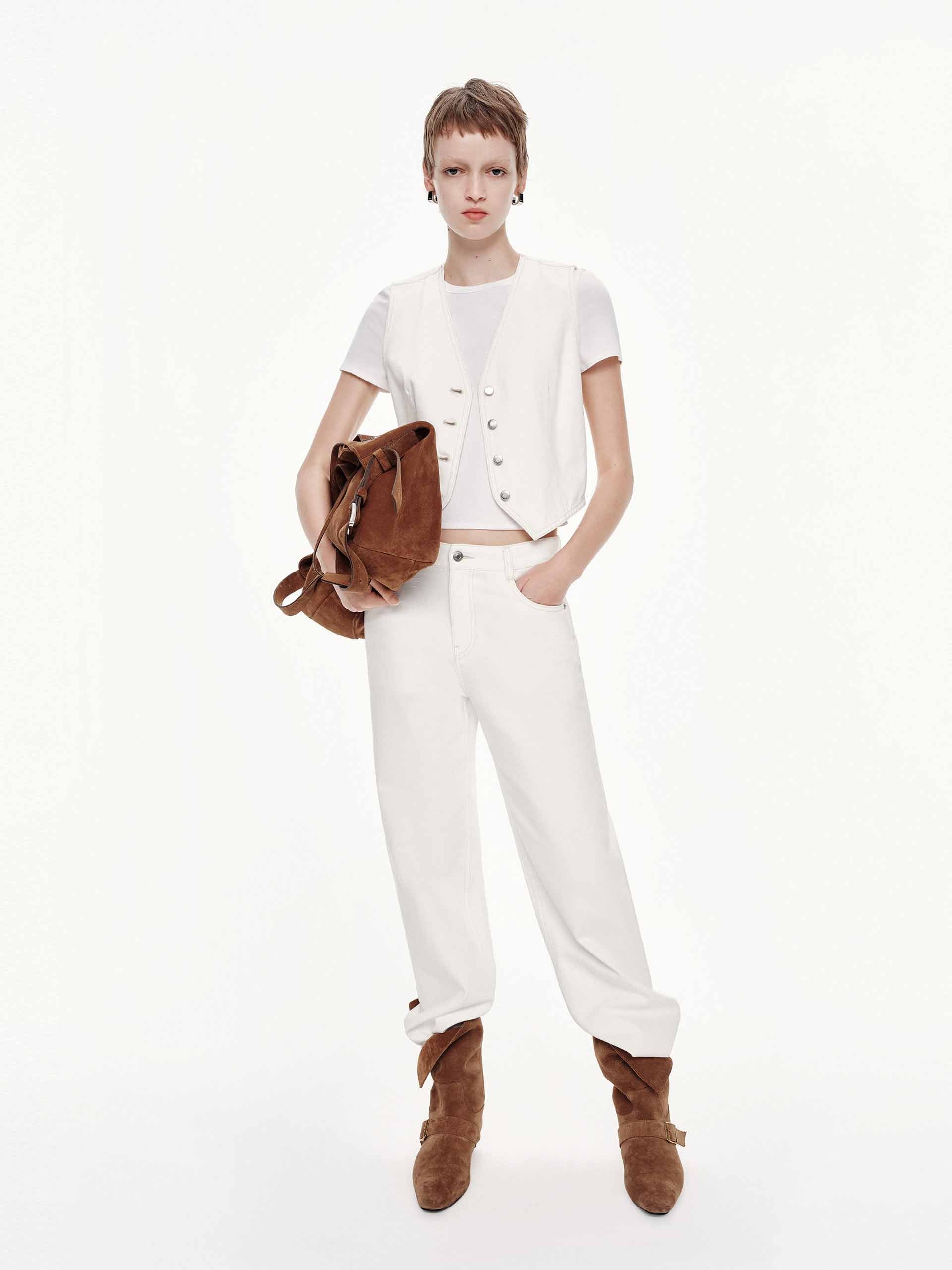 V-neck Button Waistcoat - Image 2