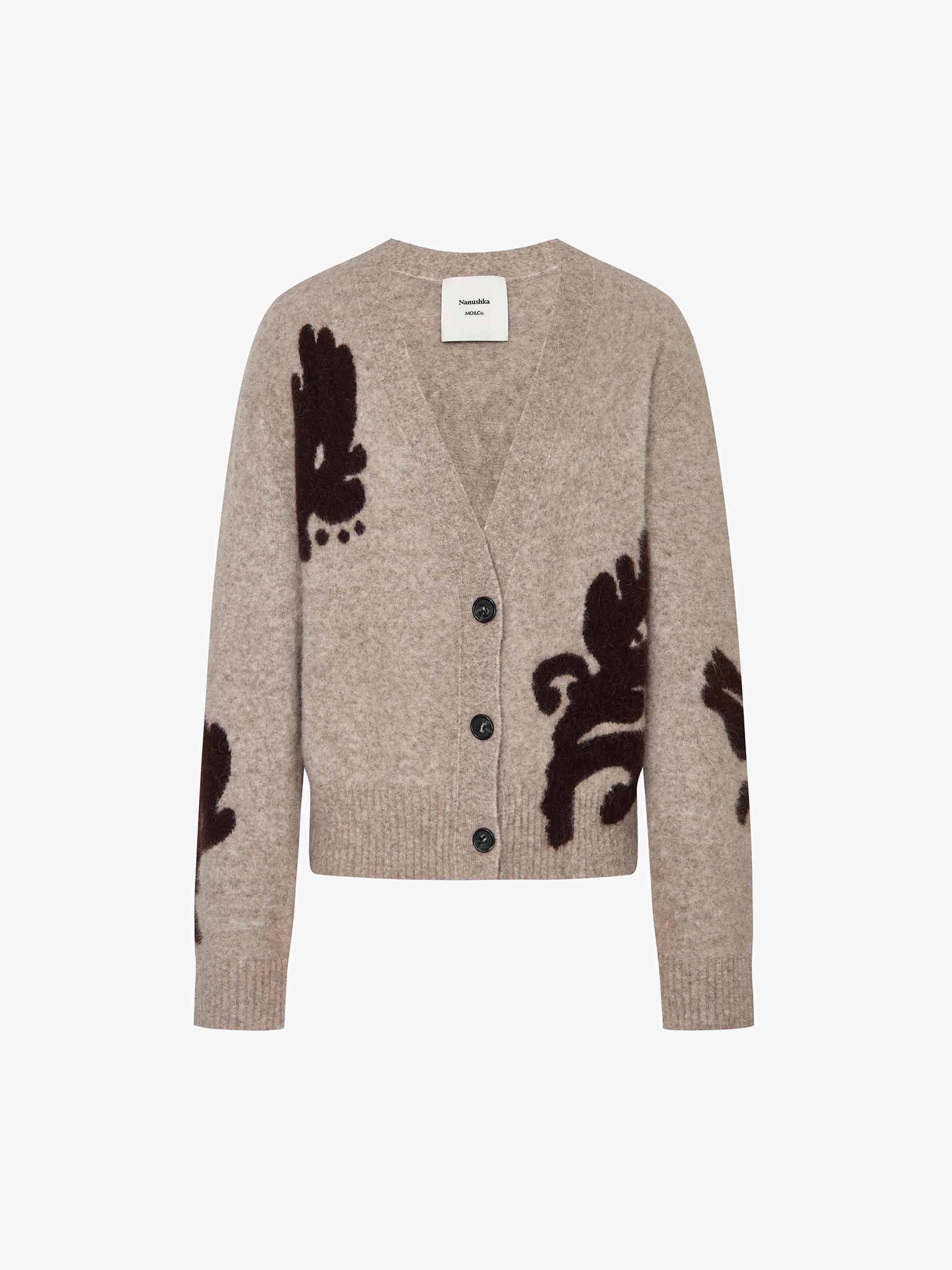 V-neck Cropped Cardigan - Image 5