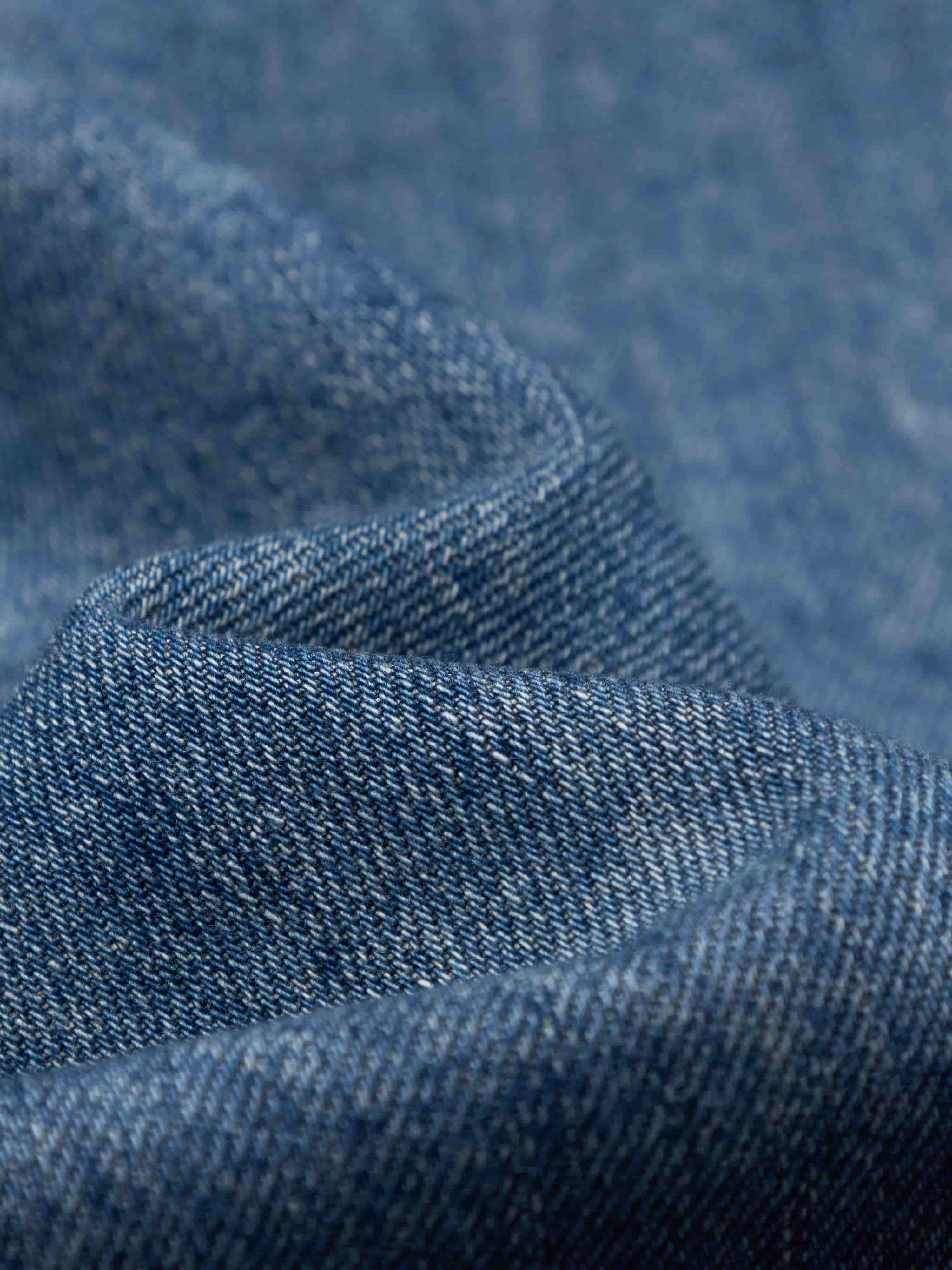 V-neck Denim Mini Dress - Image 4