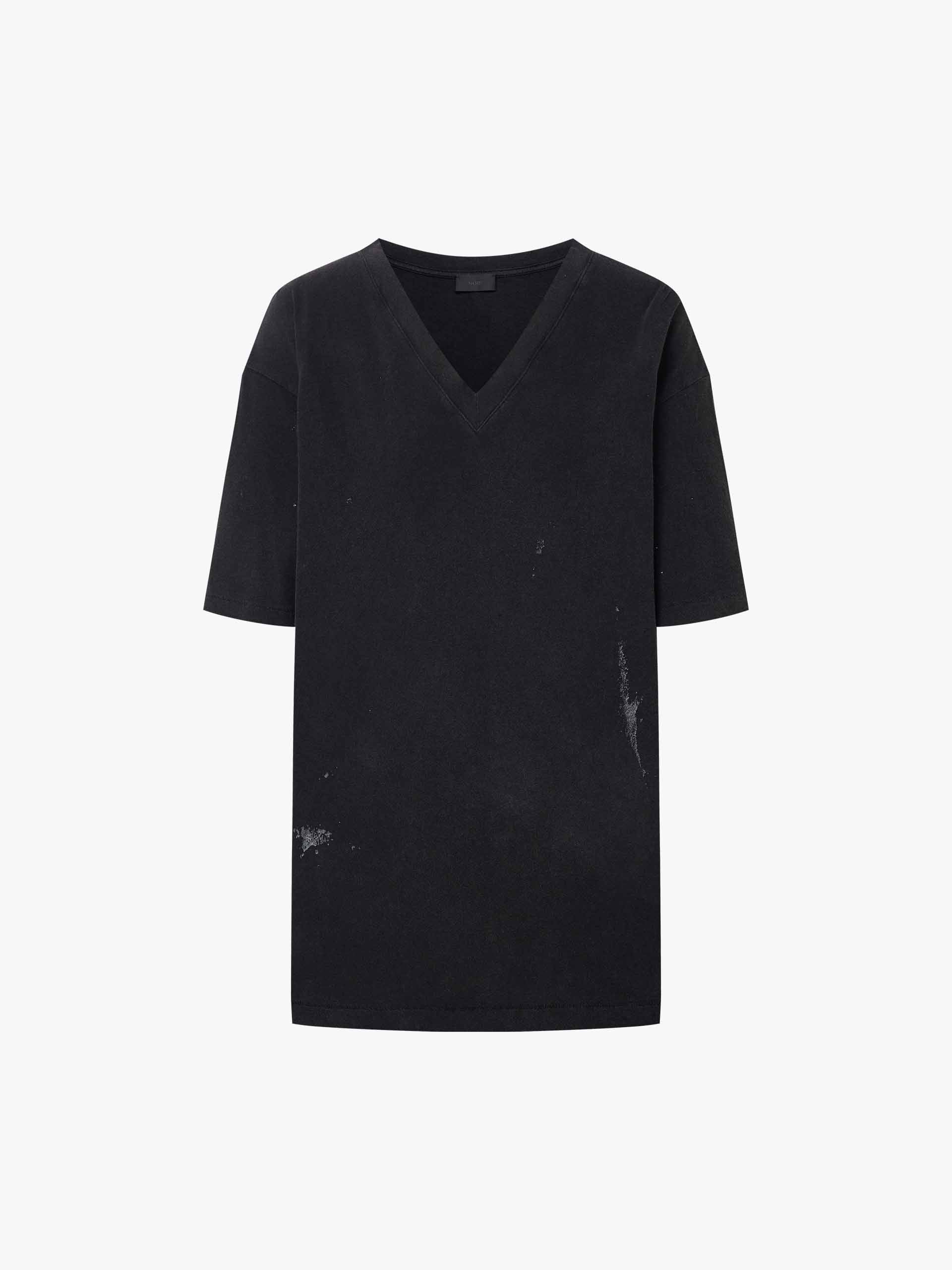 V-neck Distressed T-shirt - Image 12