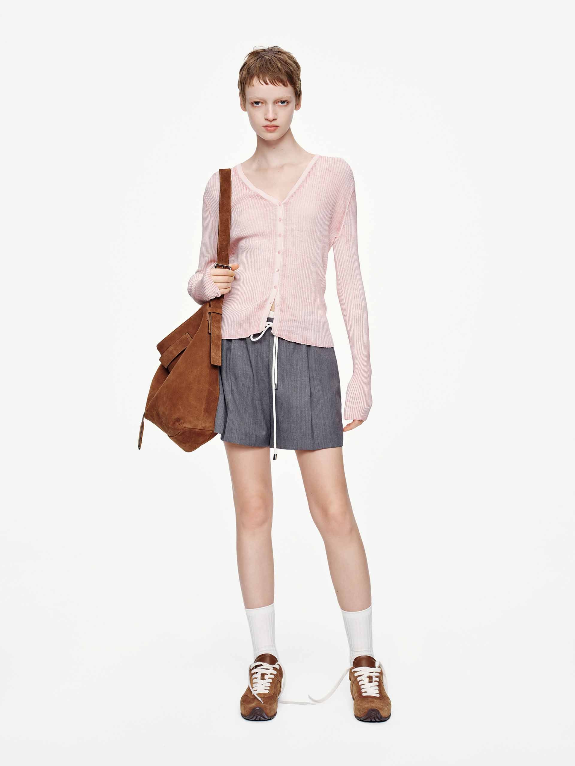 V-neck Fitted Cardigan - Image 2