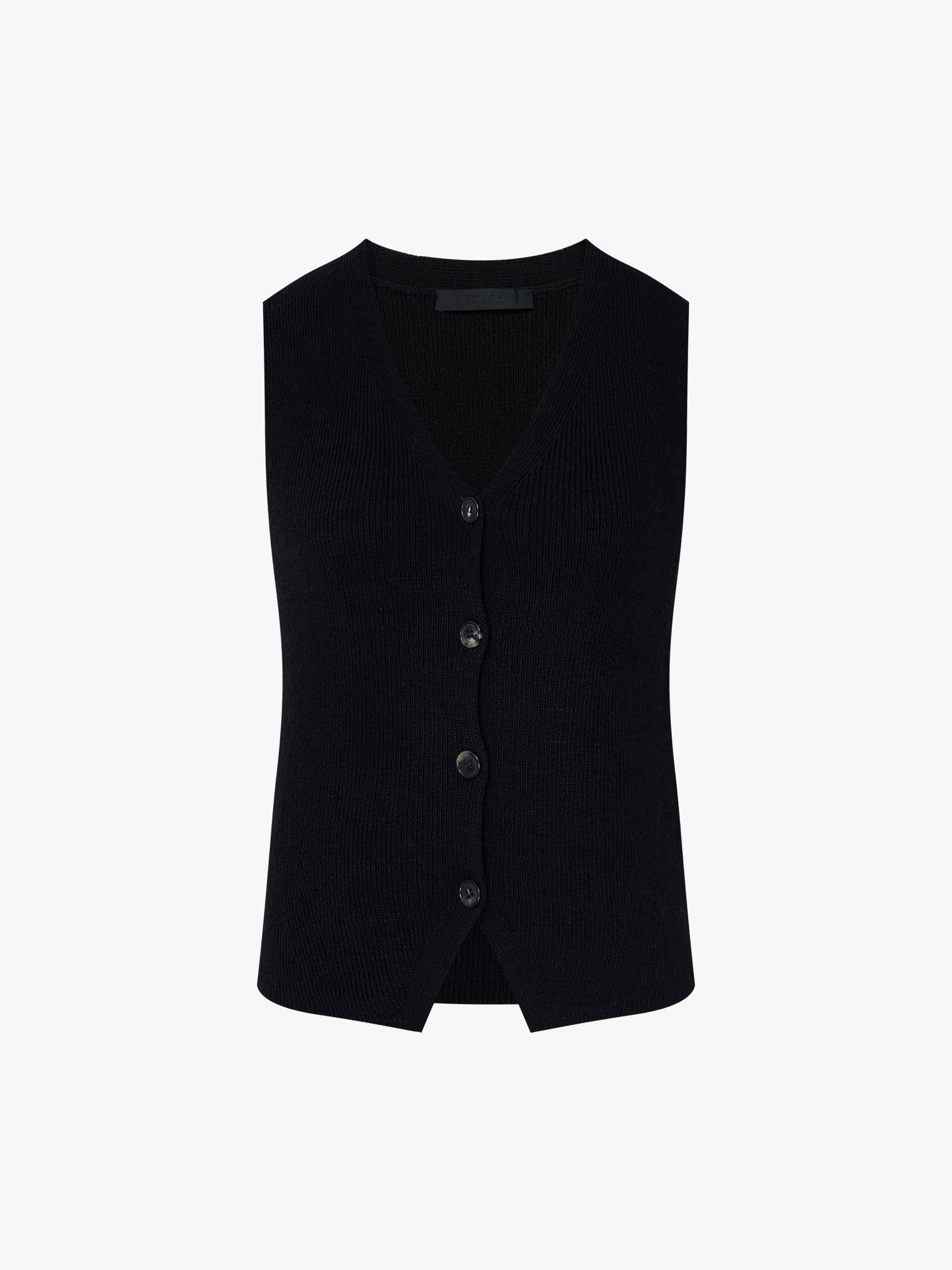 V-neck Fitted Wool Cardigan - Image 12