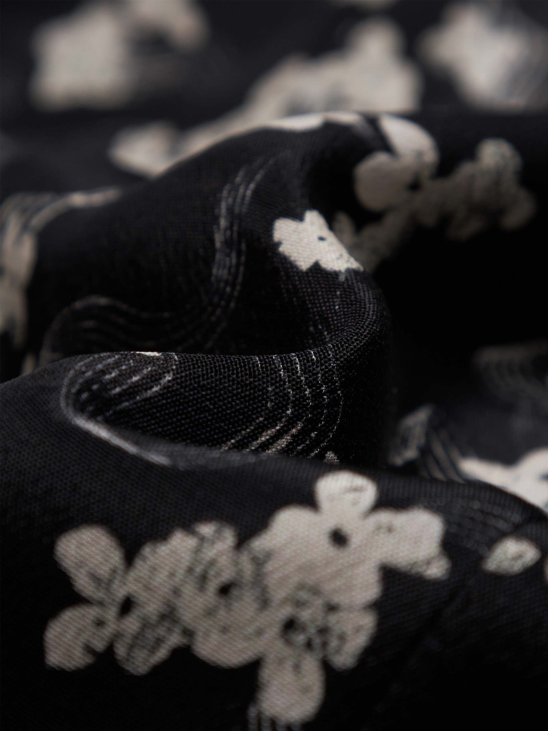 V-neck Floral Print Dress - Image 4
