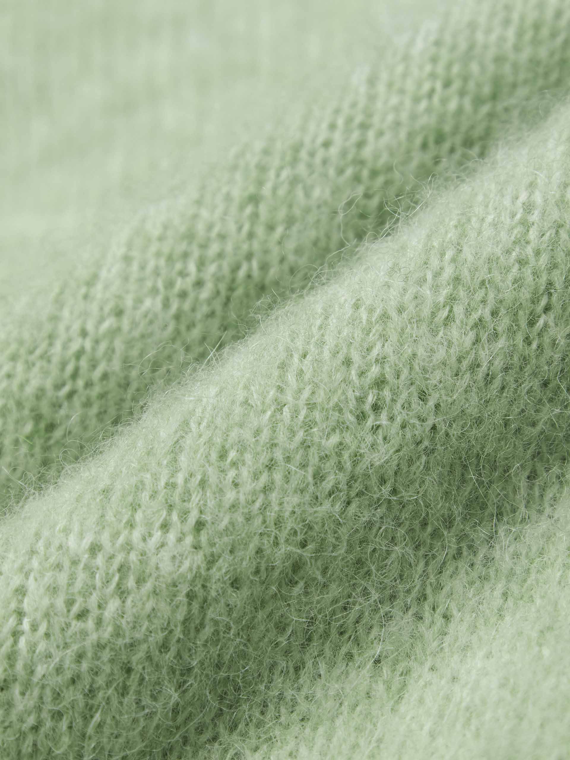 V-neck Fluffy Knit Sweater - Image 4
