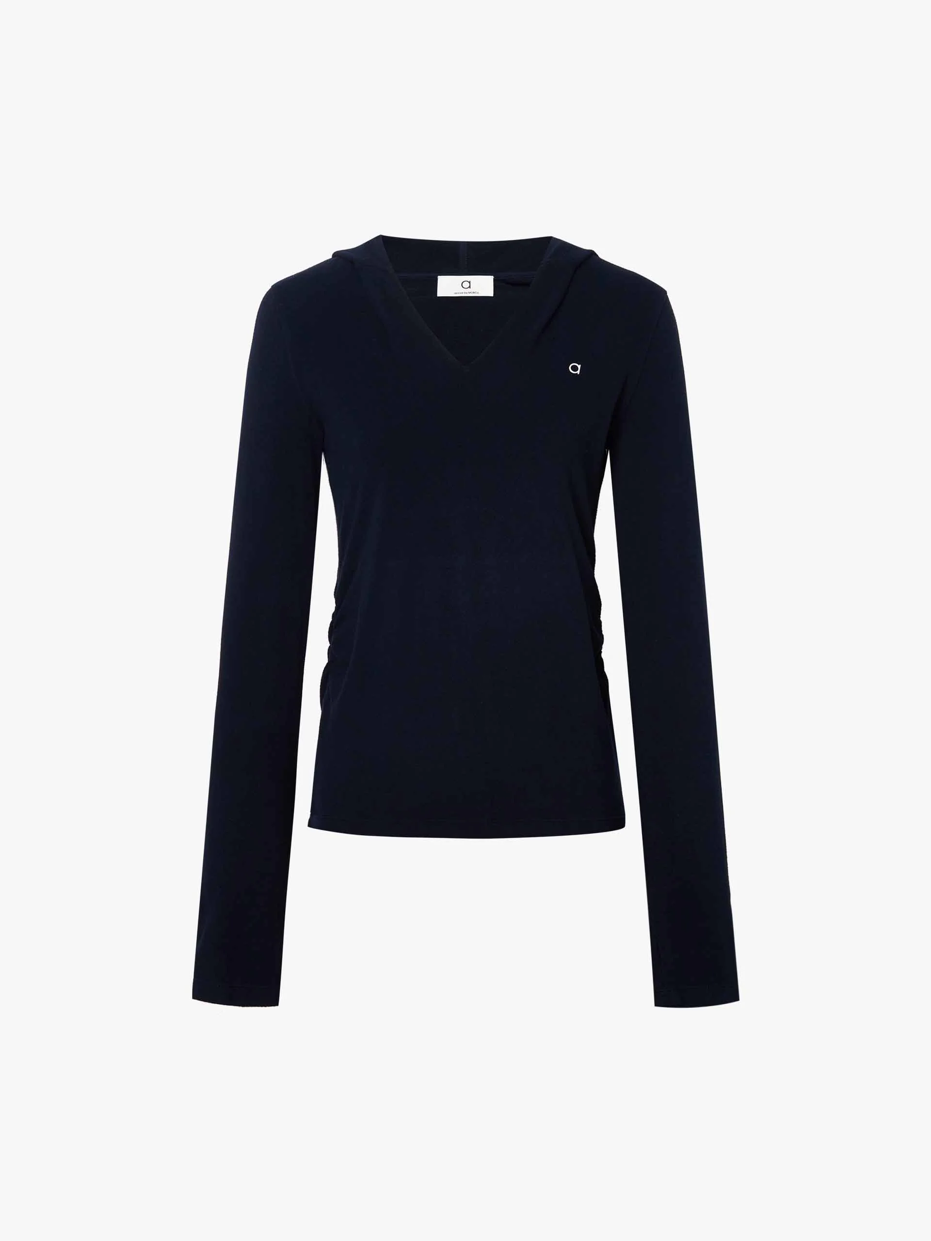 V-neck Hooded Fitted Blouse - Image 5