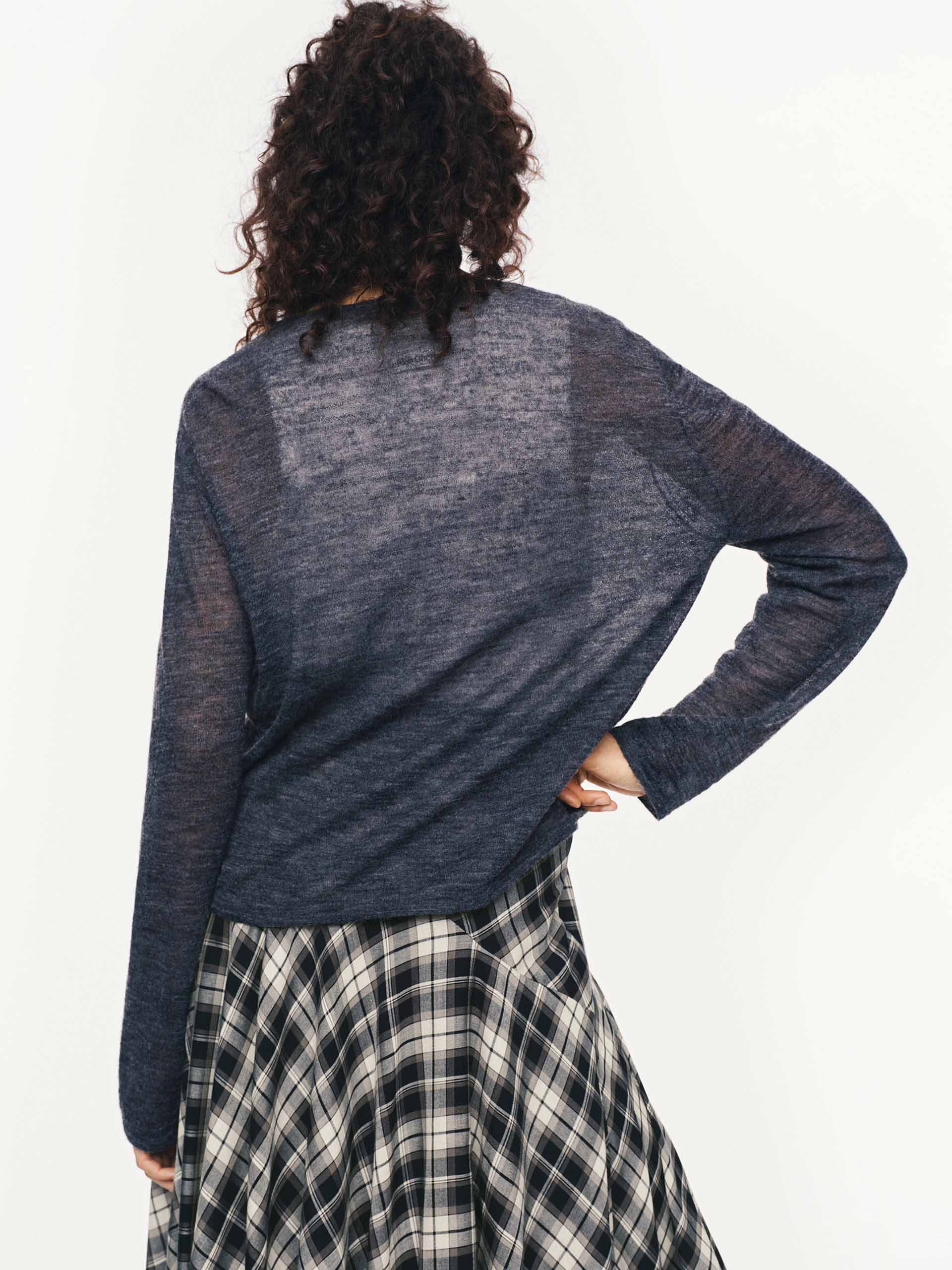 V-neck Knitted Sweater - Image 13