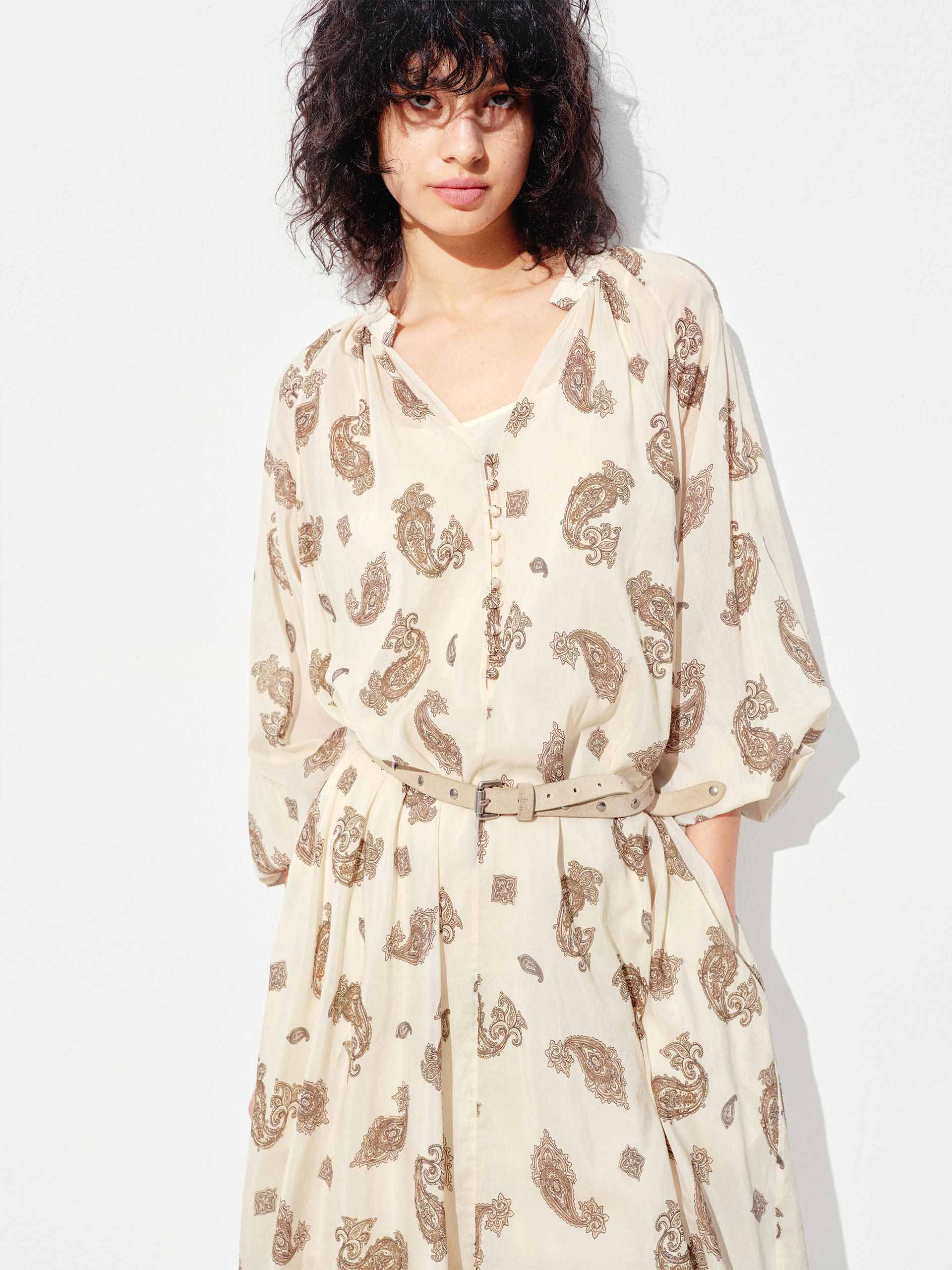 V-neck Loose Flowy Dress - Image 3