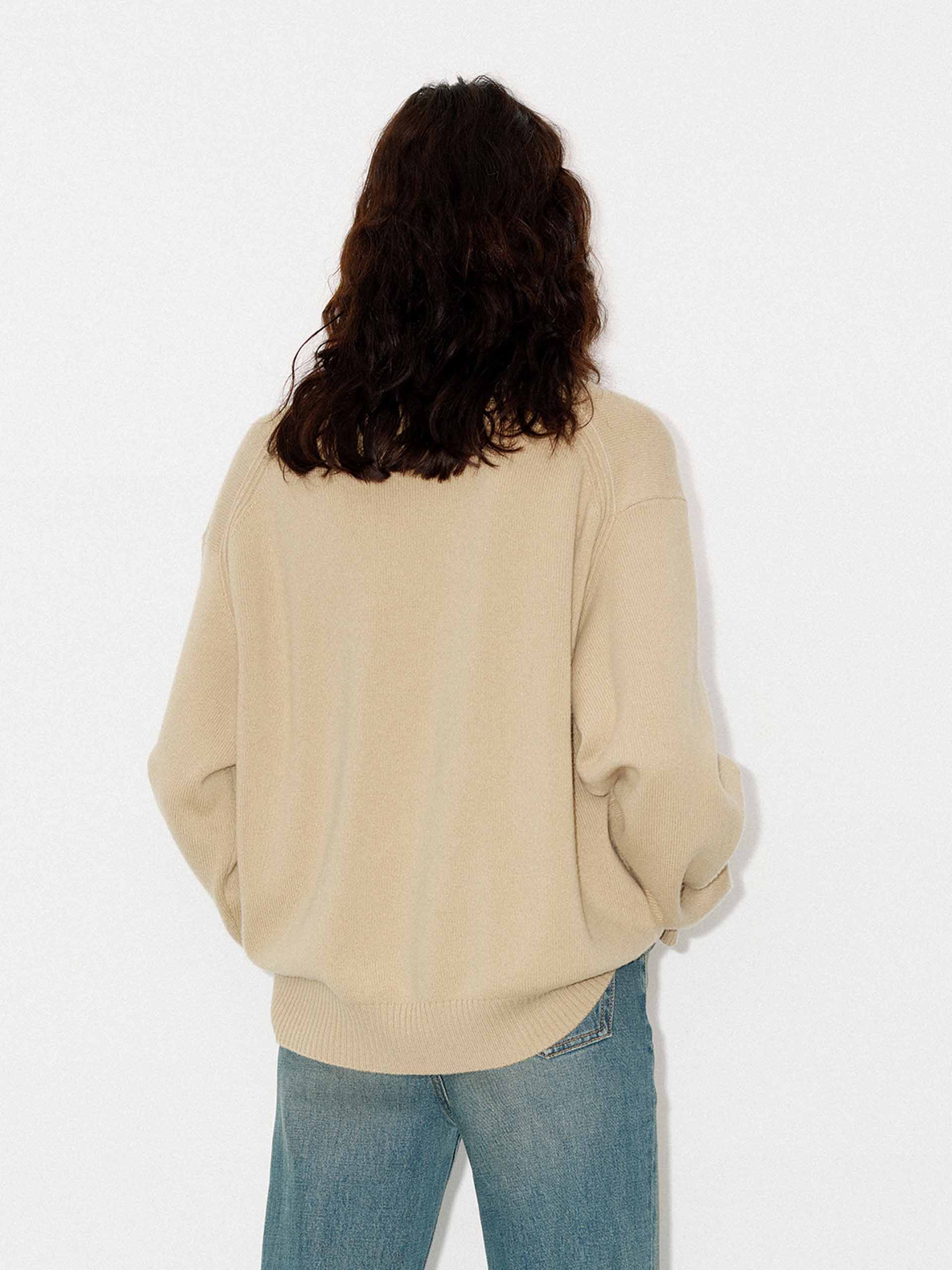 V-neck Loose Sweater - Image 3