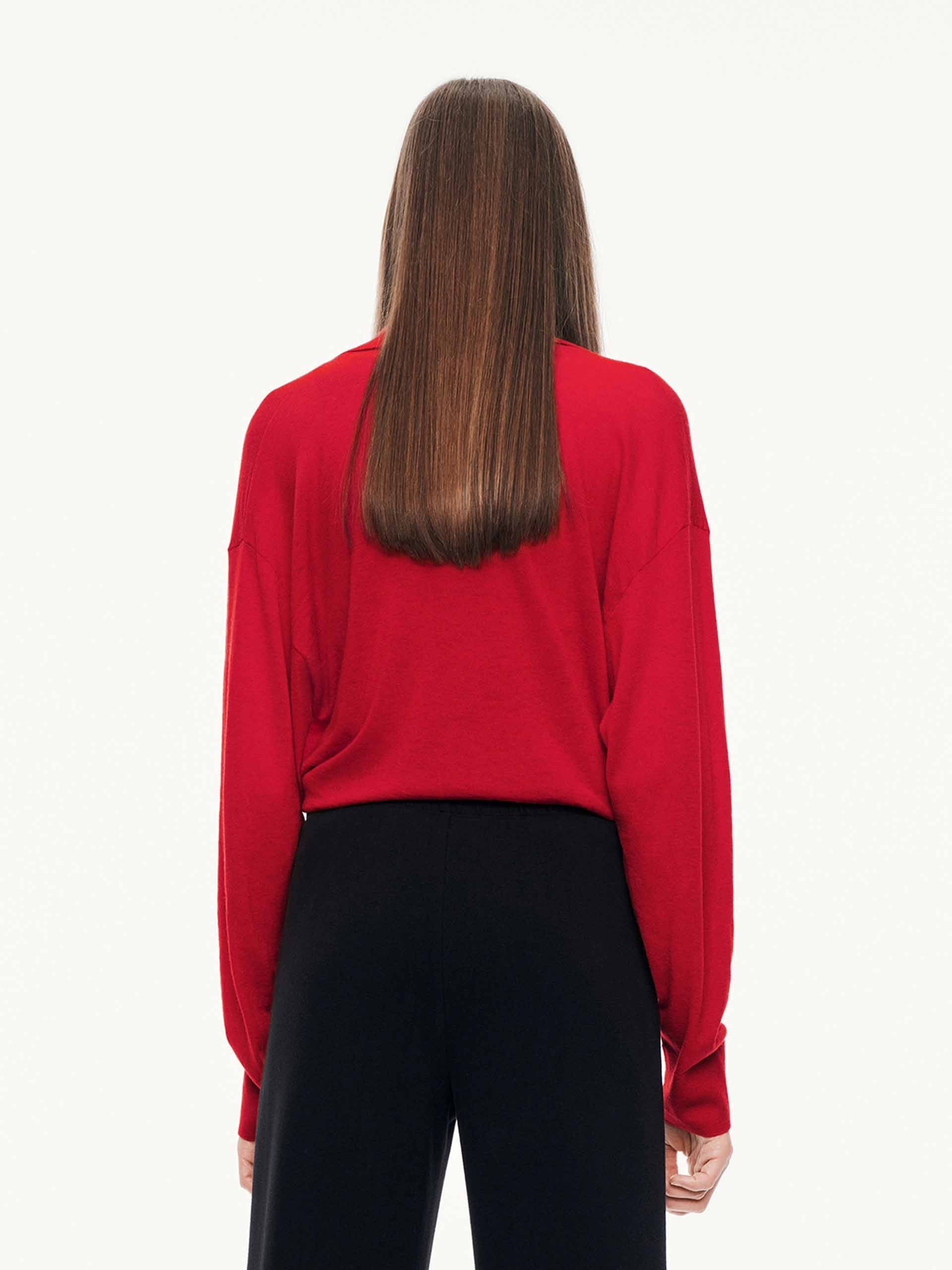 V-neck Relaxed Sweater - Image 6