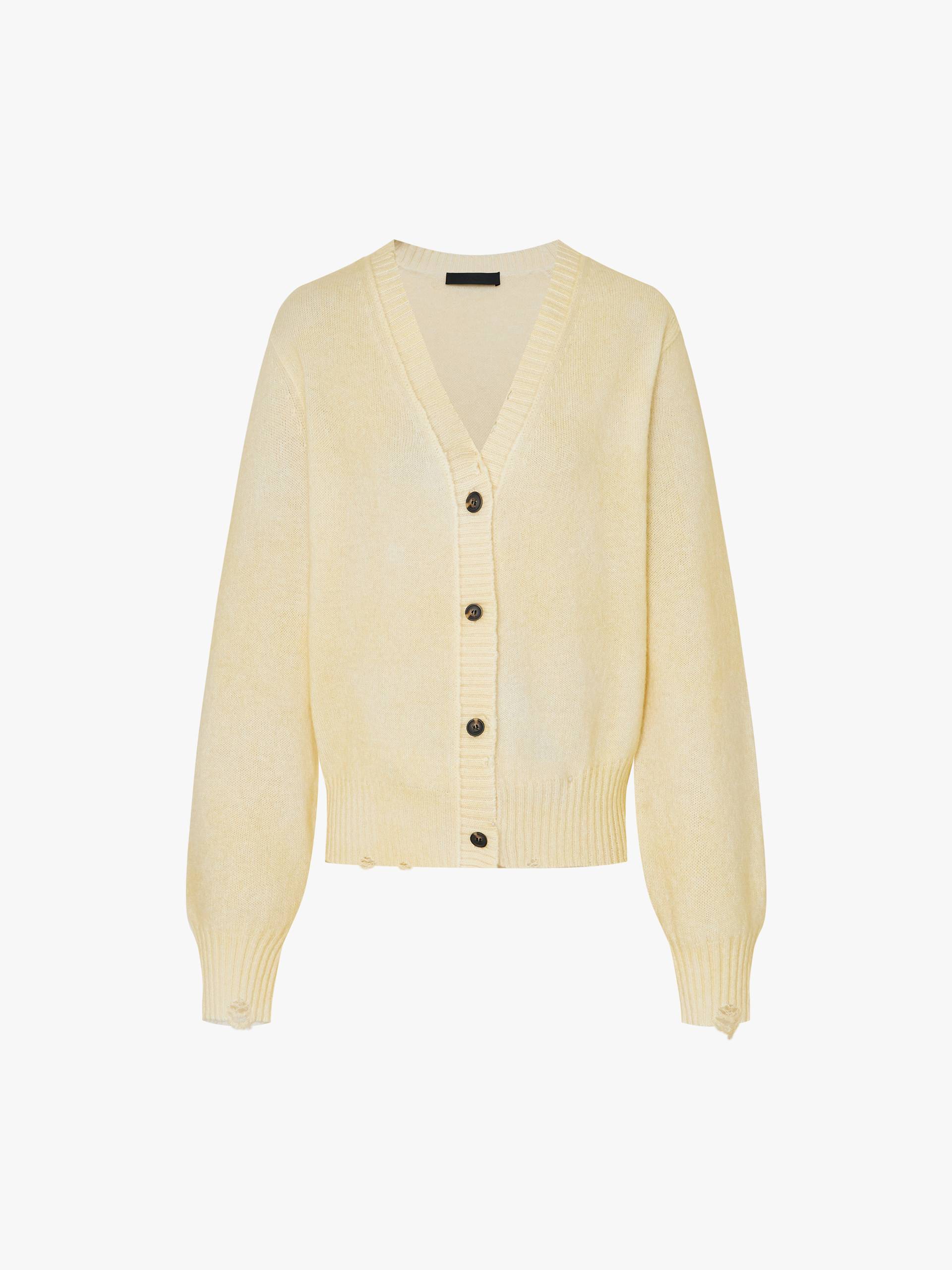 V-neck Ripped Cardigan - Image 12