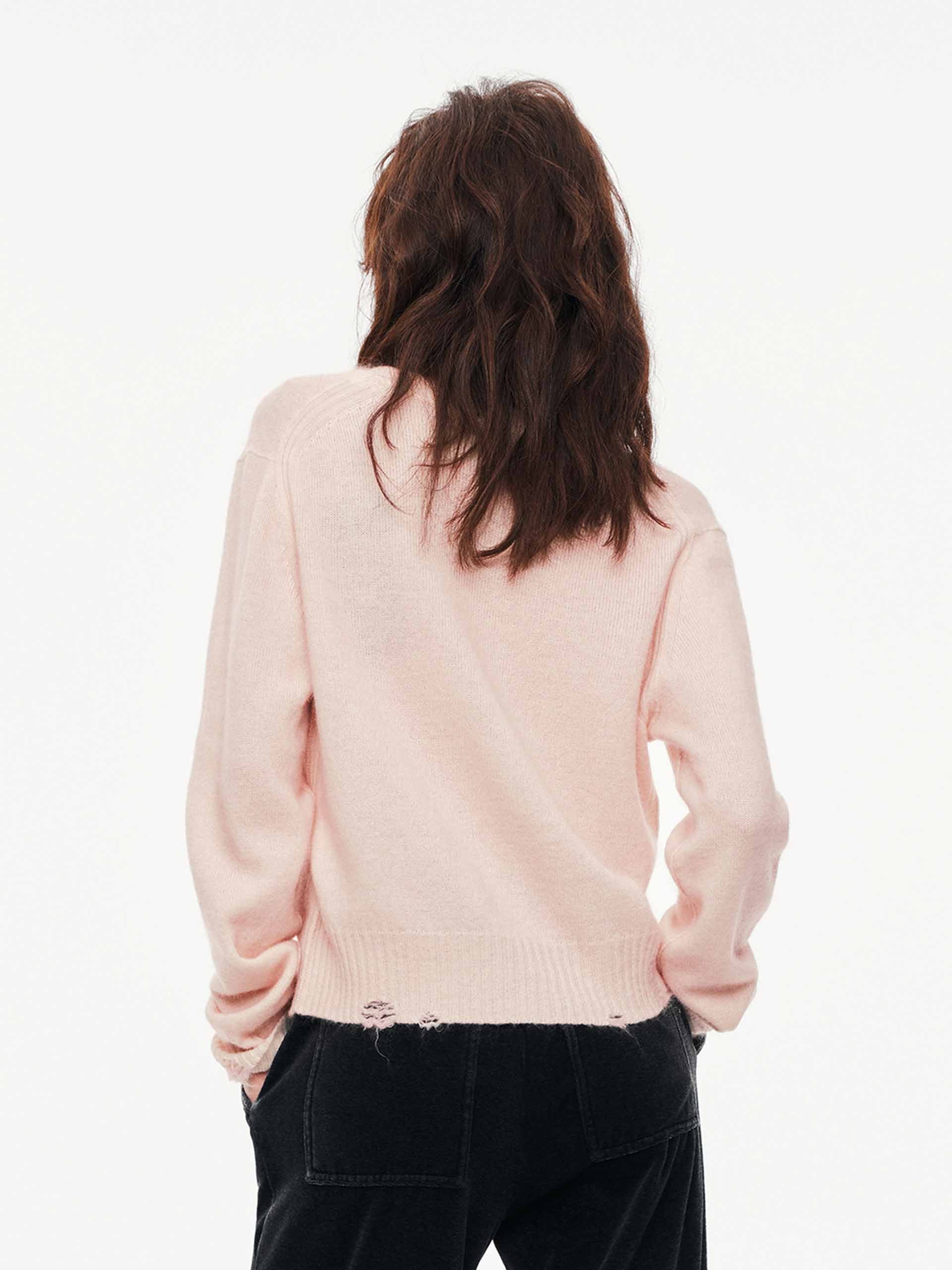 V-neck Ripped Cardigan - Image 6