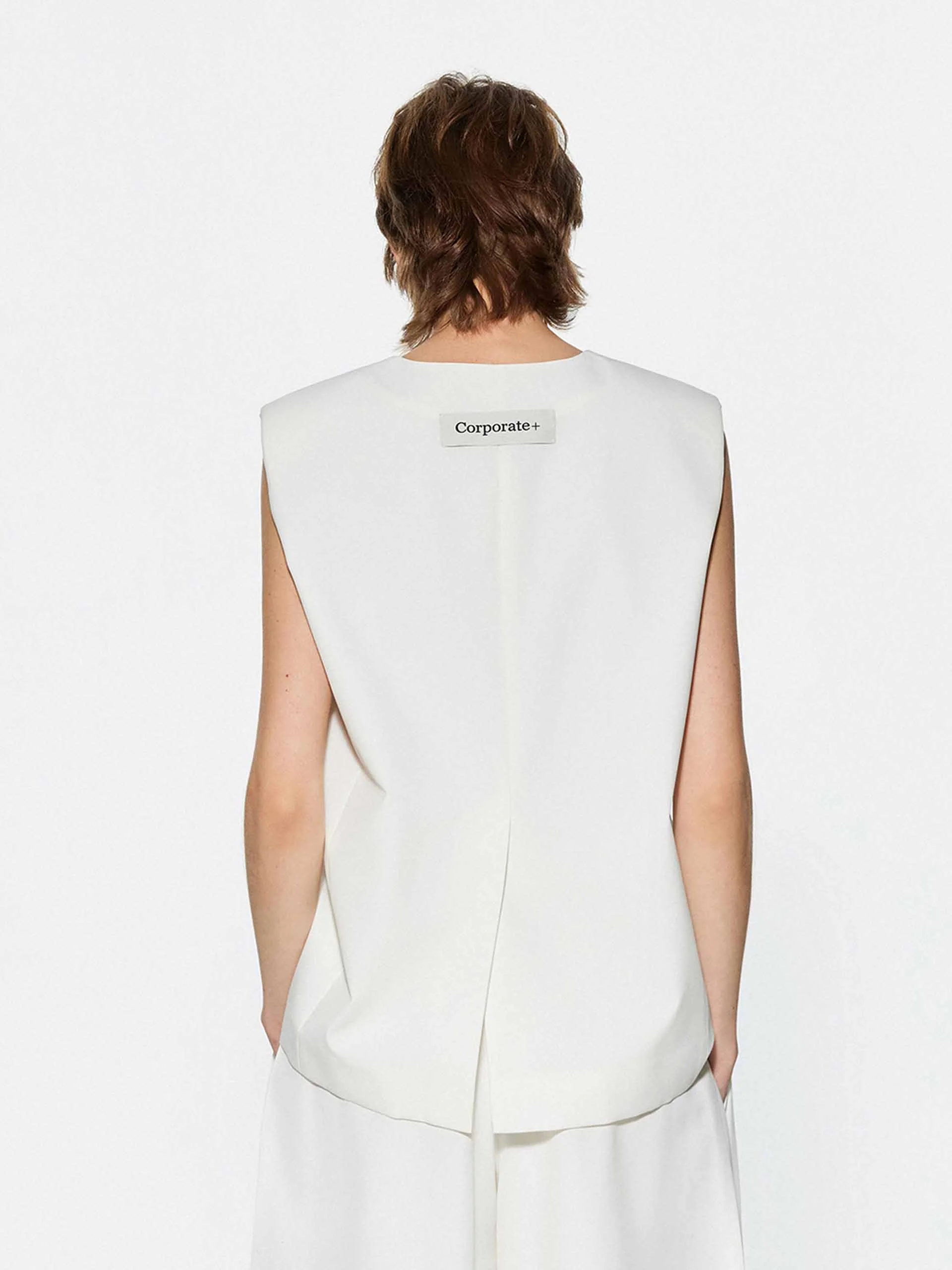 V-neck Sleeveless Waistcoat - Image 6