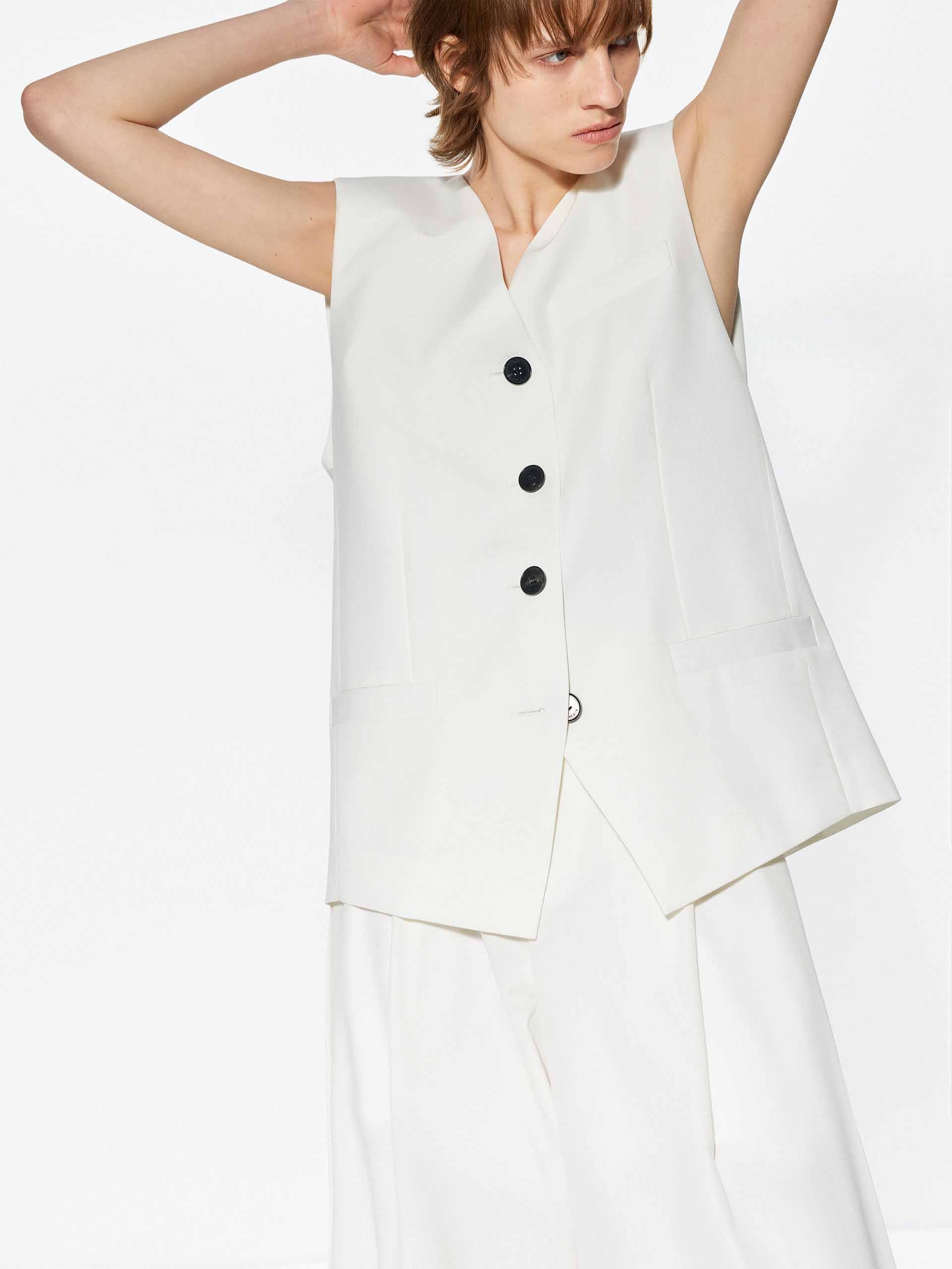 V-neck Sleeveless Waistcoat - Image 7