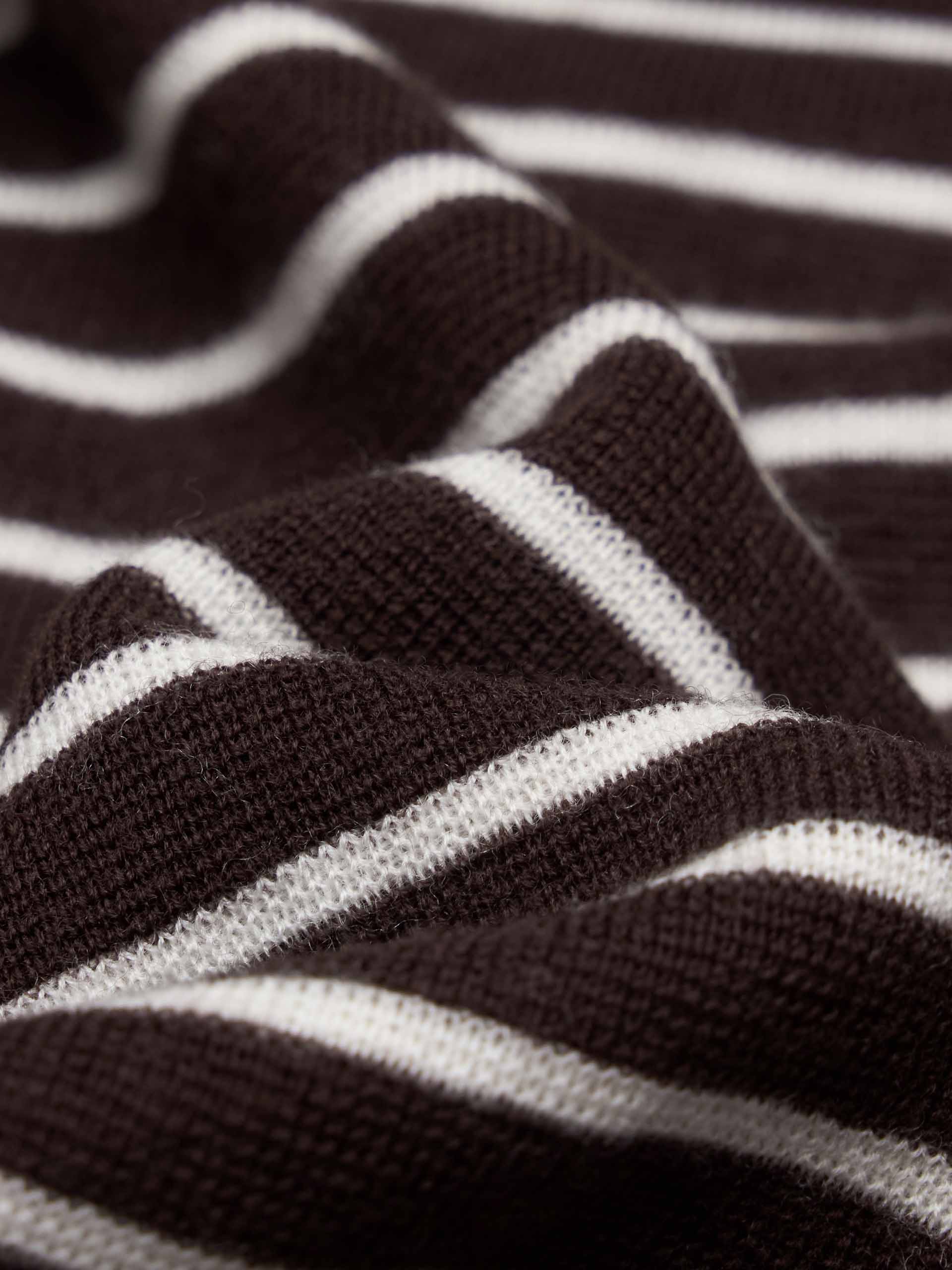 V-neck Striped Wool Sweater - Image 11