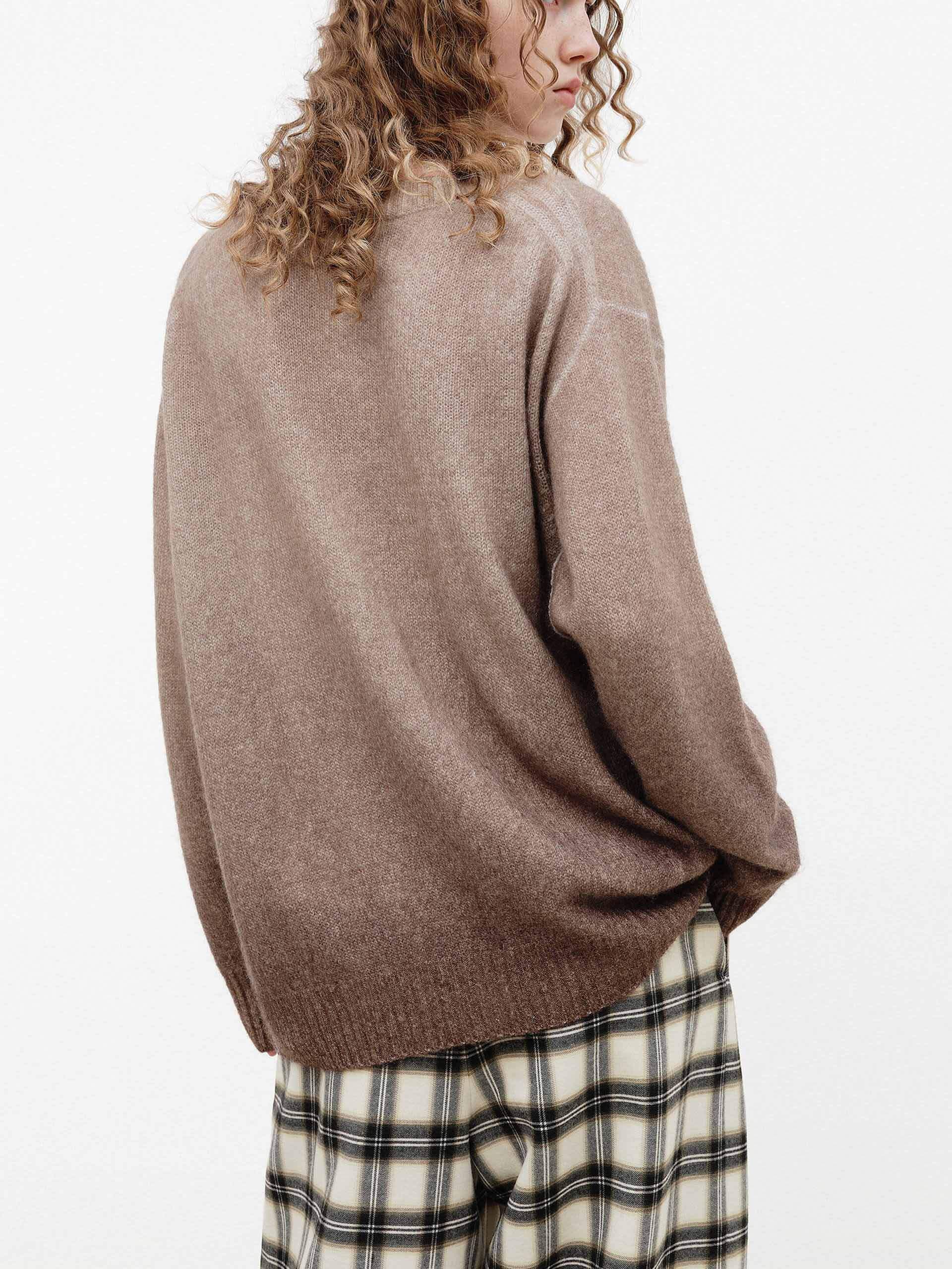 V-neck Wool Blend Sweater - Image 4