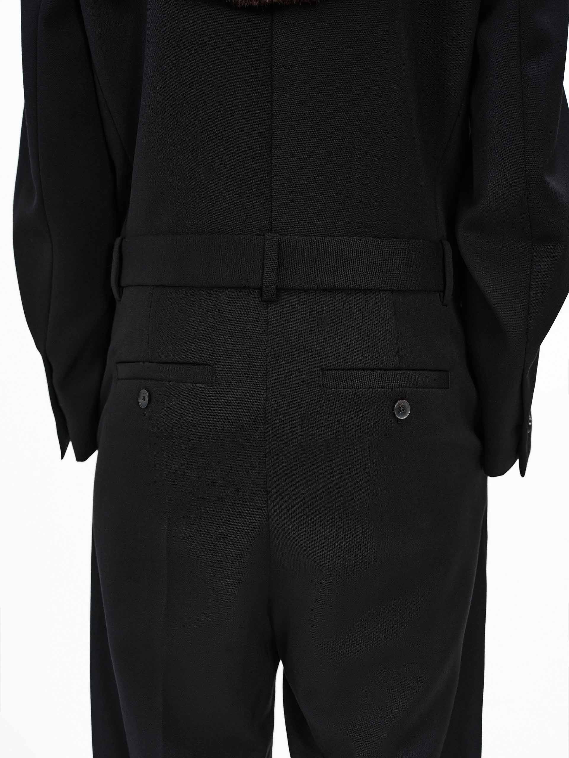 V-neck Wool Jumpsuit - Image 6