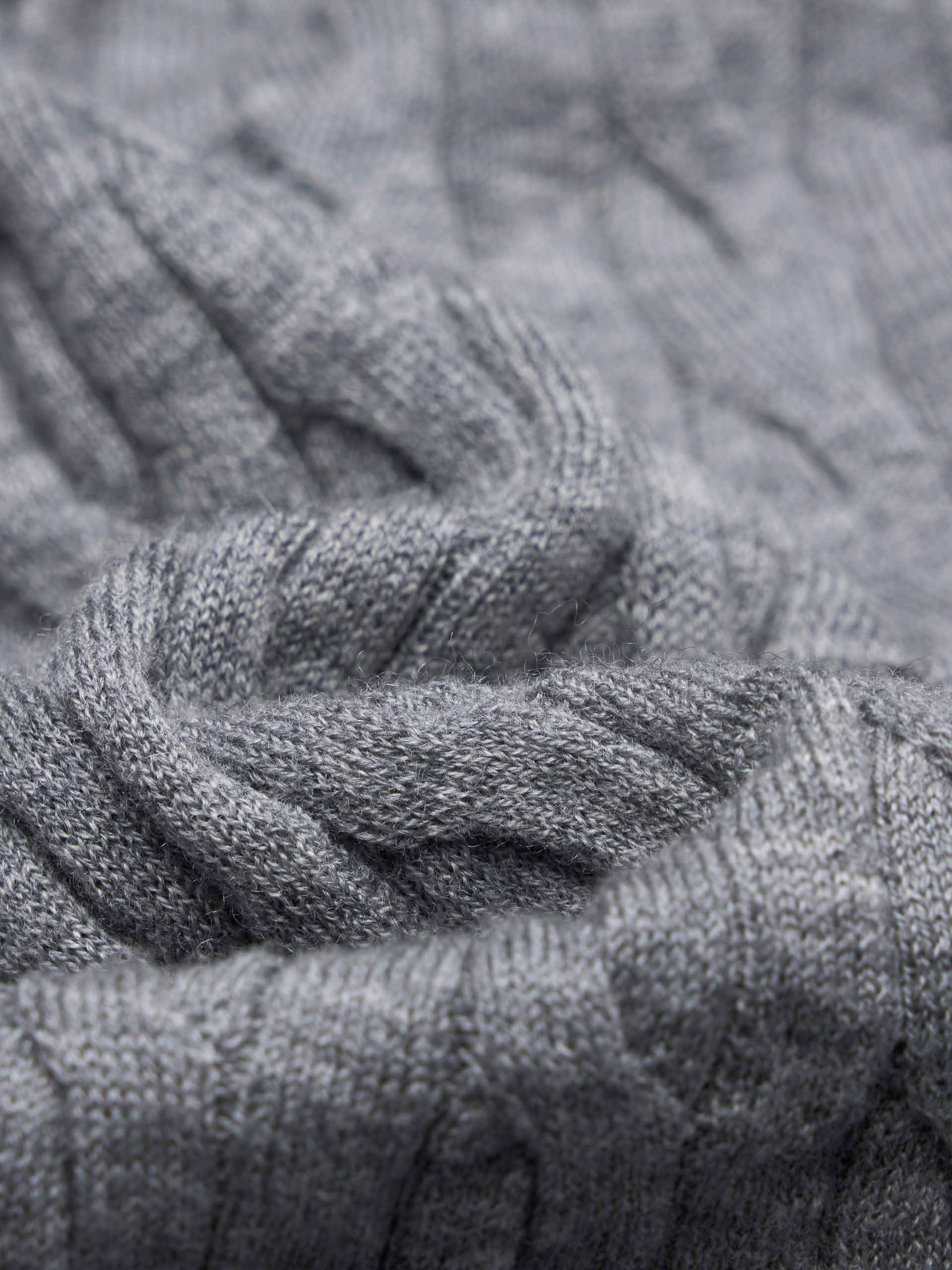 V-neck Wool Knit Sweater - Image 11