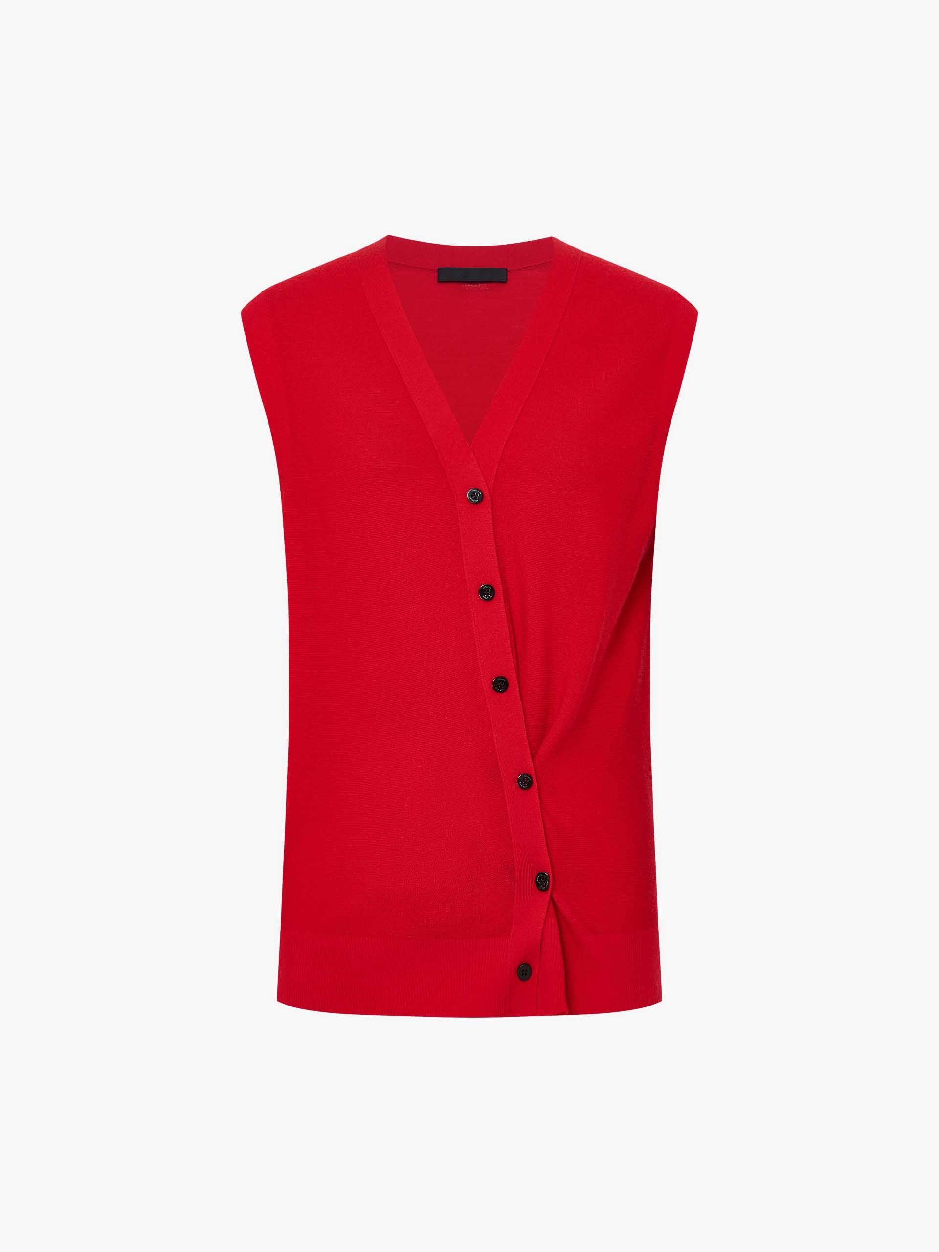 V-neck Wool Knitted Cardigan - Image 12