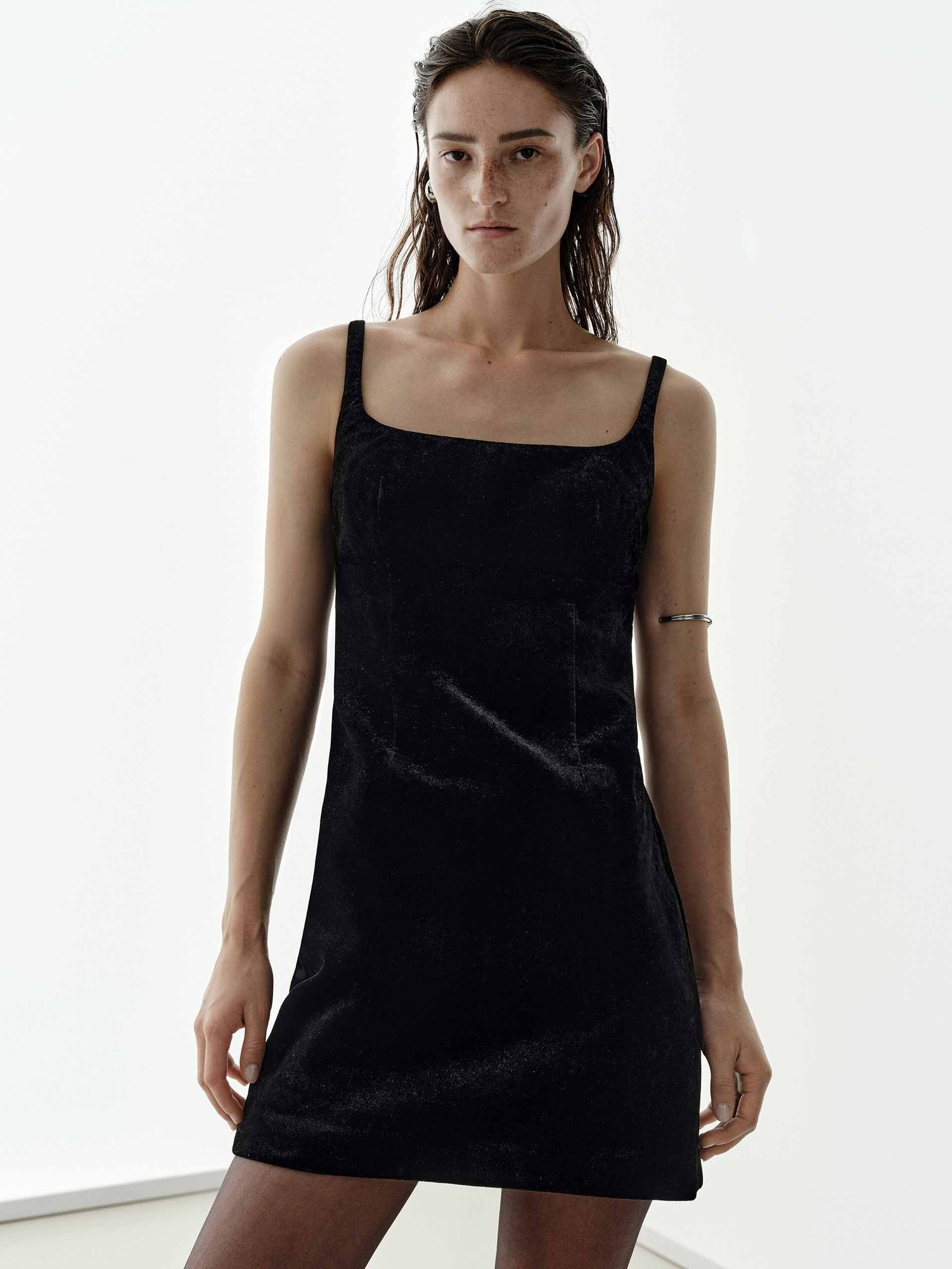 Velvet Sleeveless Mini Dress