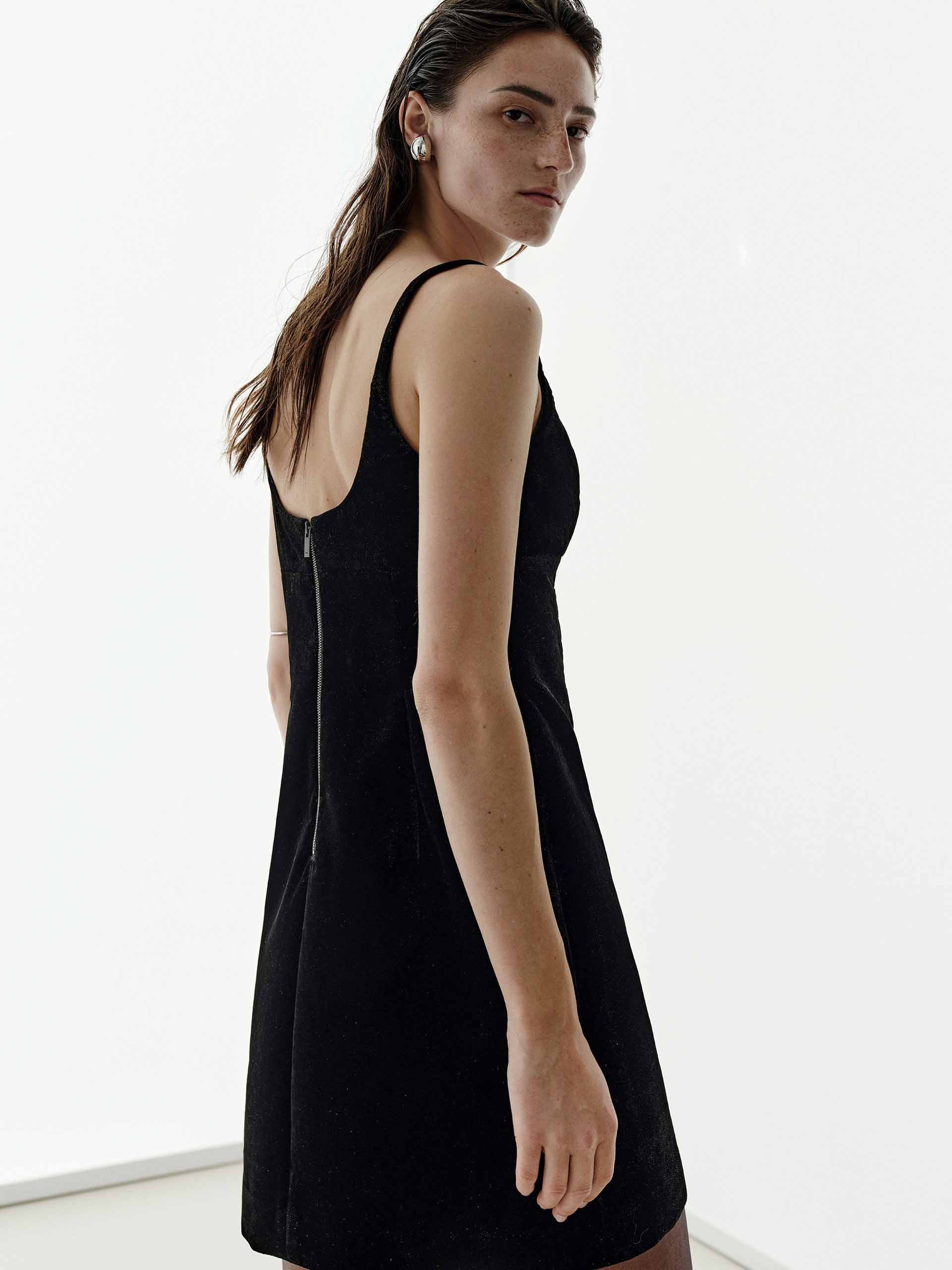 Velvet Sleeveless Mini Dress - Image 6