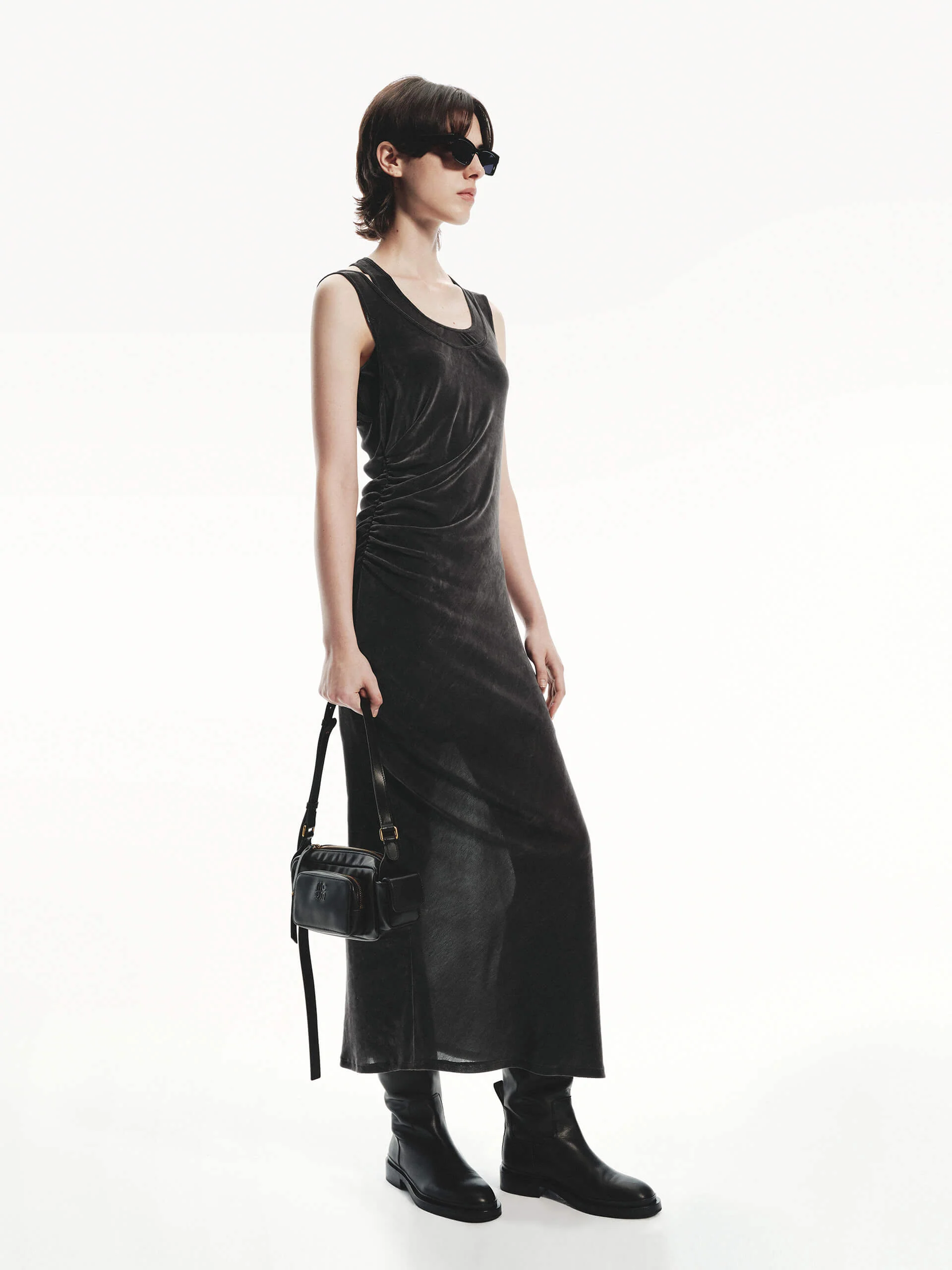 Velvet Textured Midi Dress - Image 6