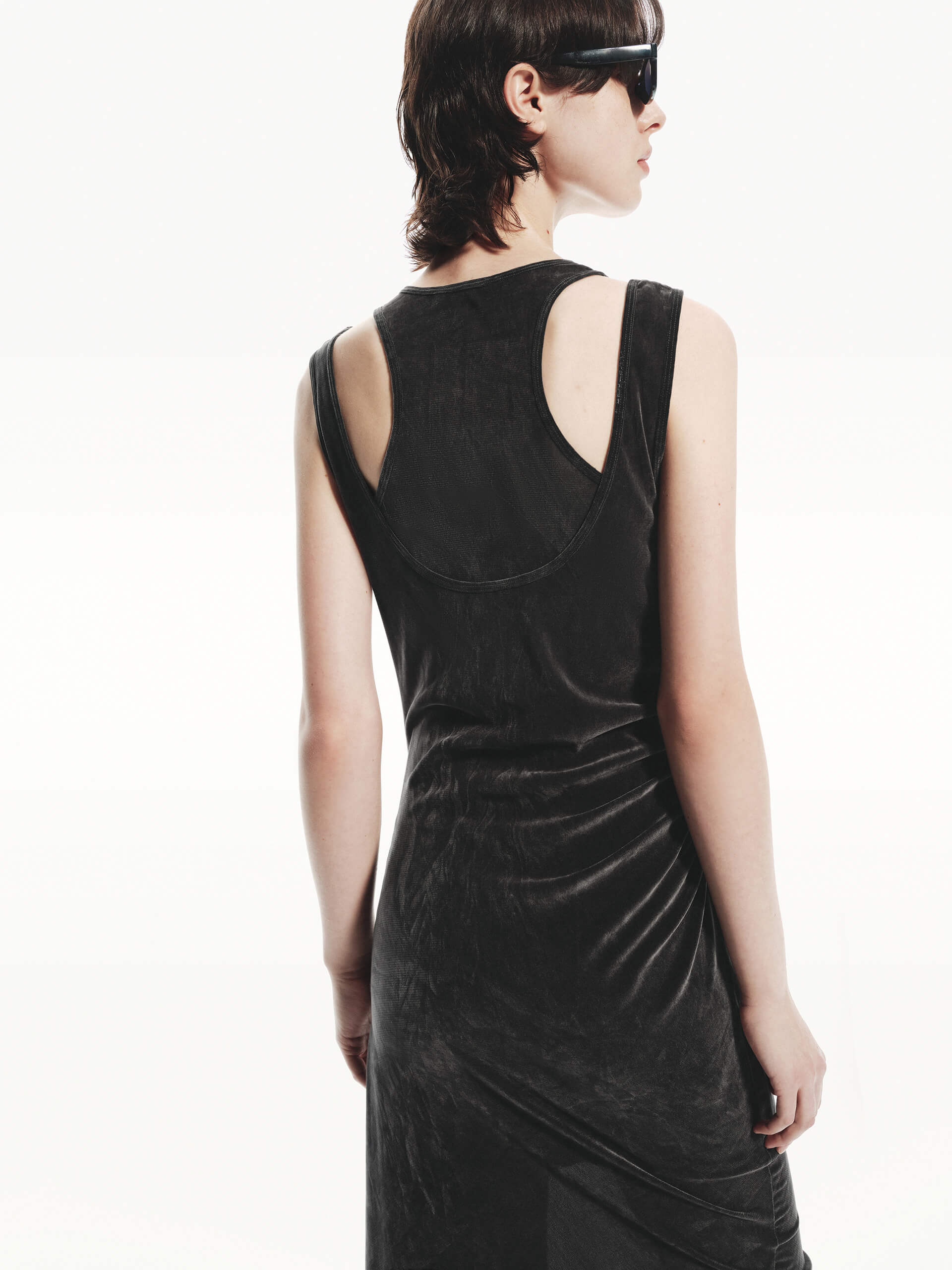 Velvet Textured Midi Dress - Image 8