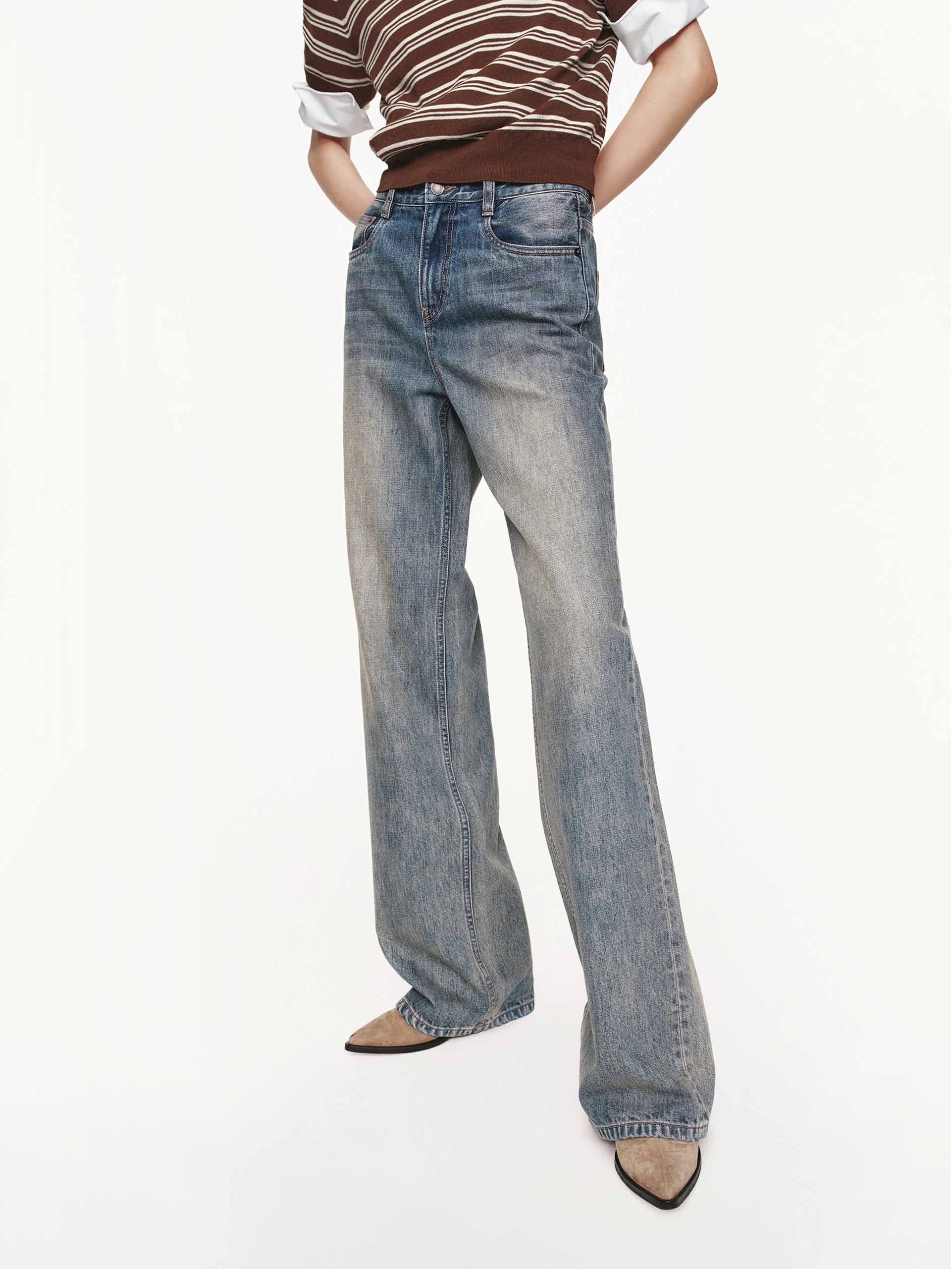 Vintage Faded Wash Jeans