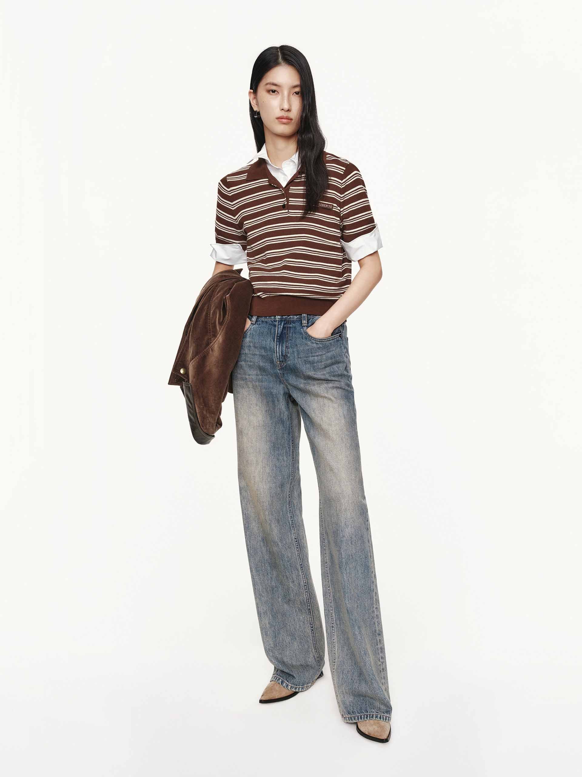 Vintage Faded Wash Jeans - Image 2
