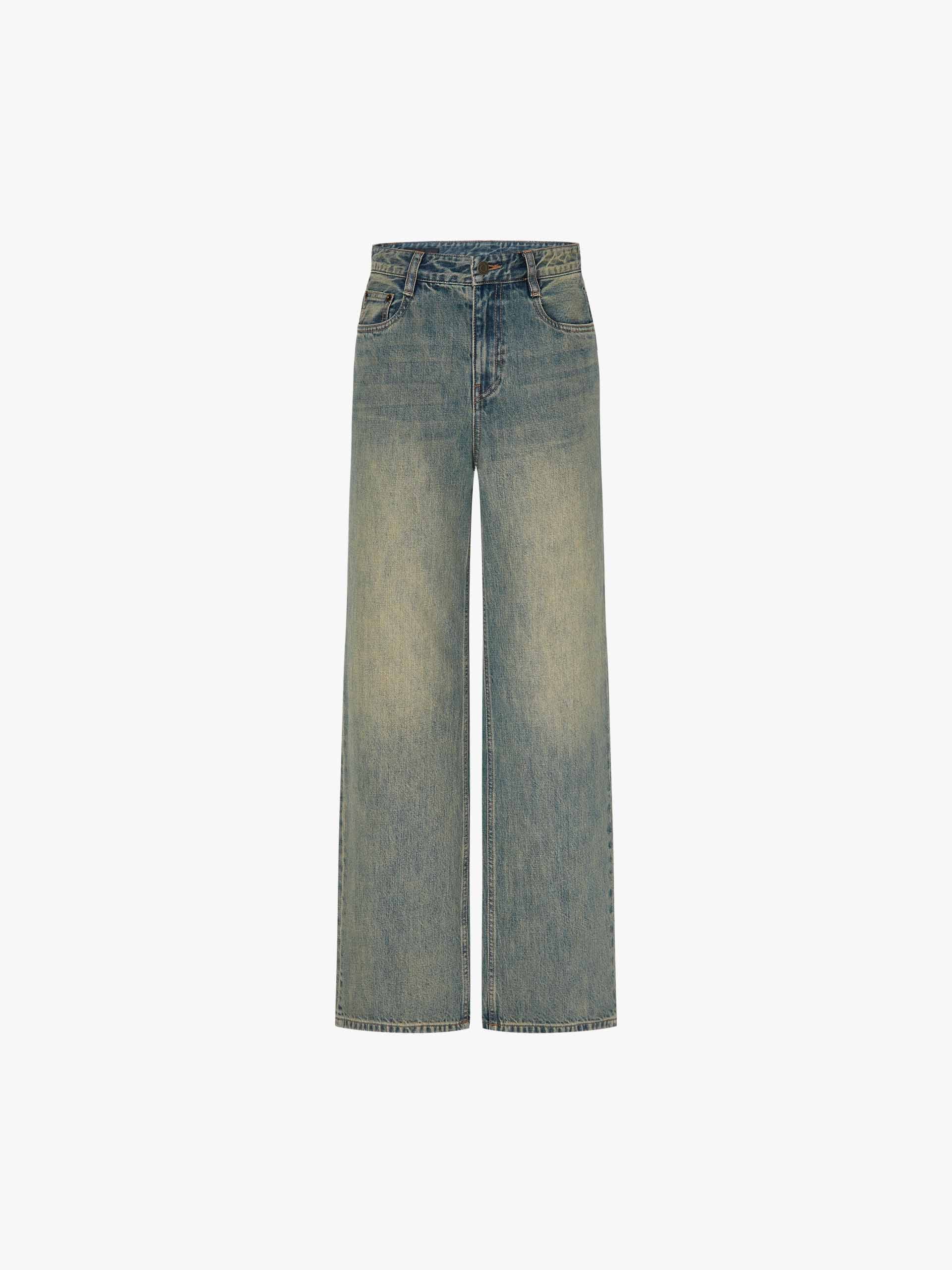 Vintage Faded Wash Jeans - Image 5