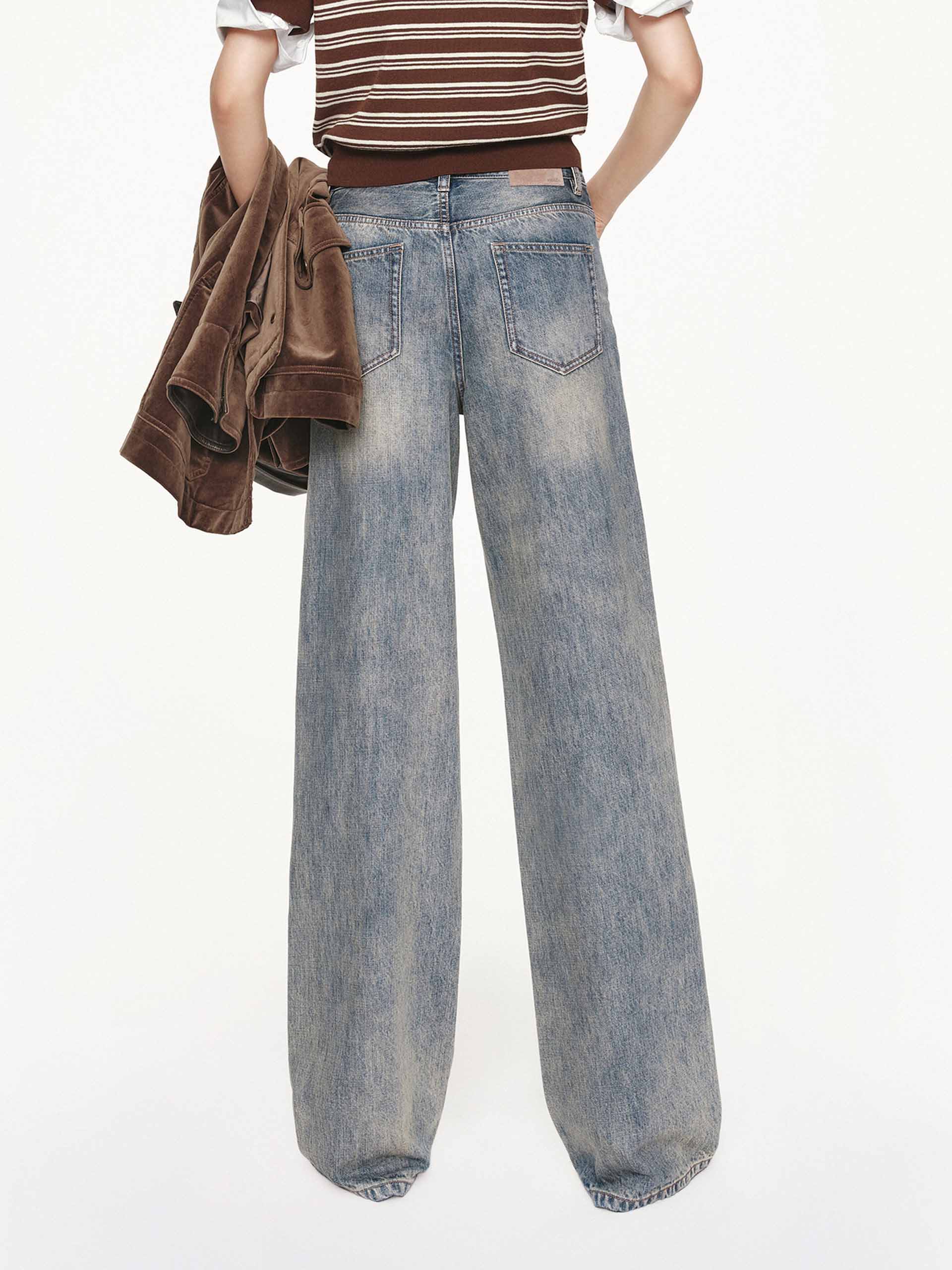Vintage Faded Wash Jeans - Image 6