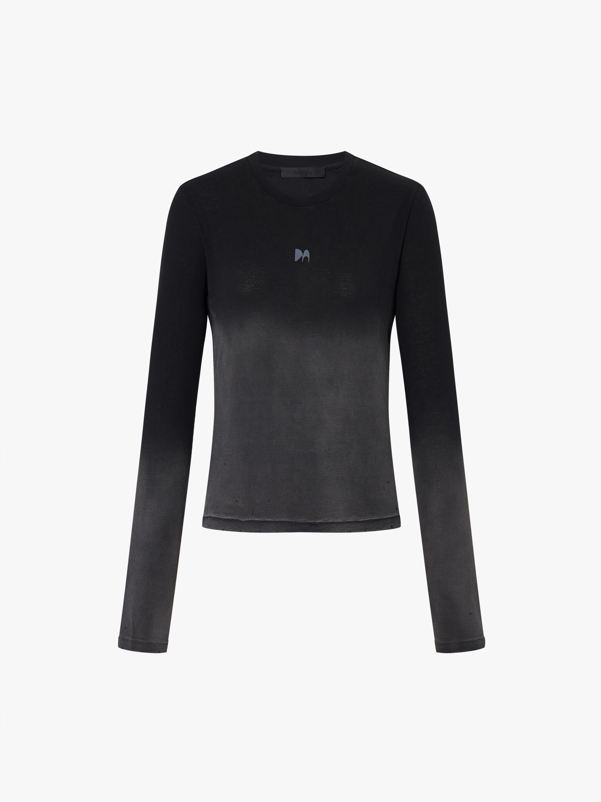 Vintage Ribbed Knit T-shirt - Image 5