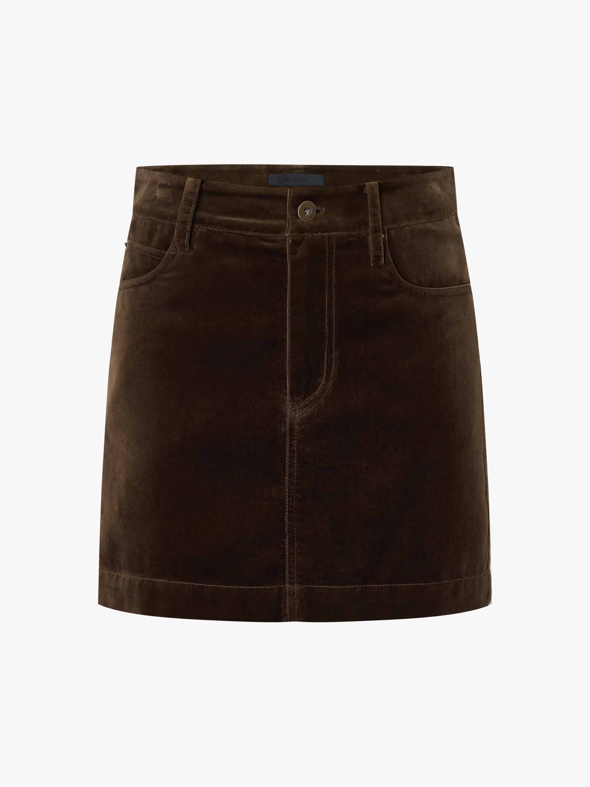 Vintage Velvet Mini Skirt - Image 5